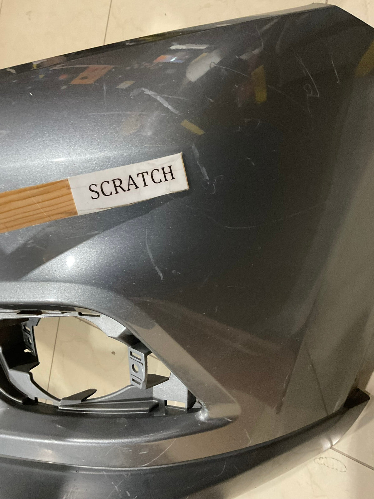 Front Bumper Cover Grey 14-16 Nissan Rouge S SL SV Hybrid 62022-6FK0H OEM