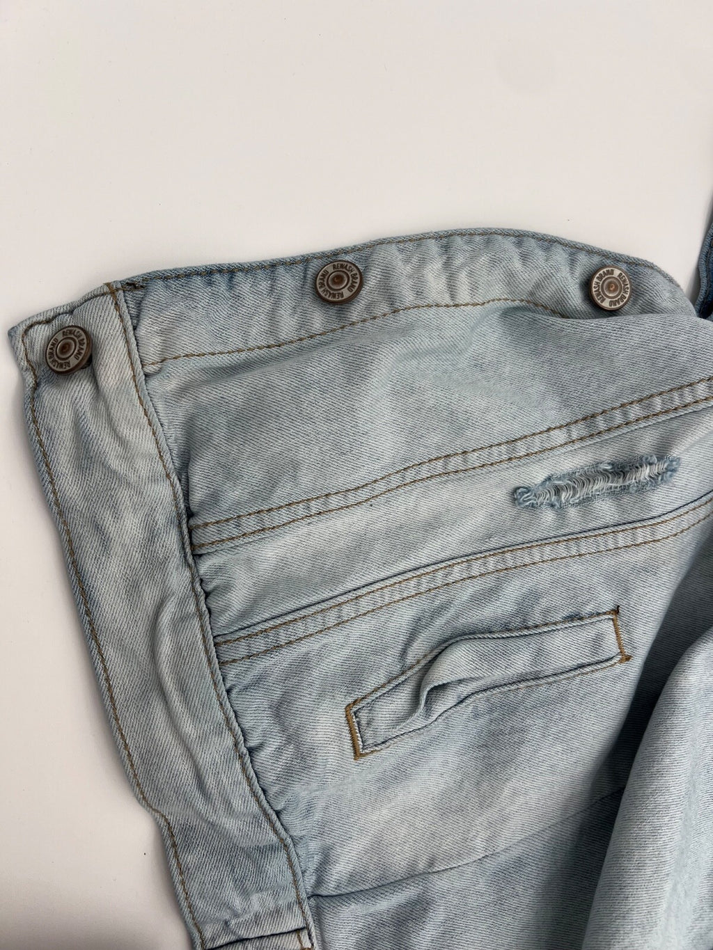 Rewash Women’s Light Wash Denim Jacket Size M Casual Jean Button Front