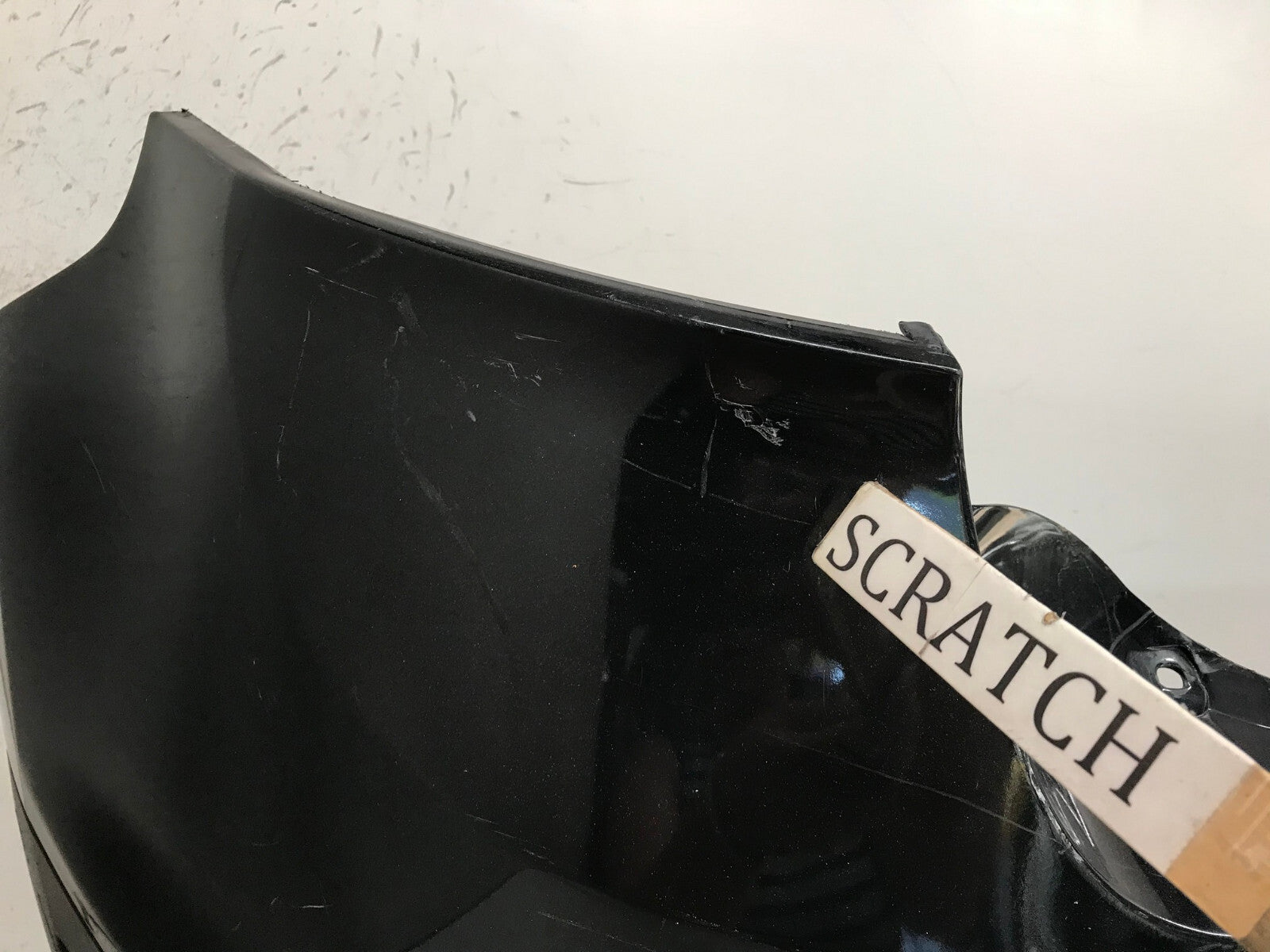Rear Upper Bumper Cover Black 2011-2014 Ford Edge SE/SEL/Sport w/Sensr Holes OEM
