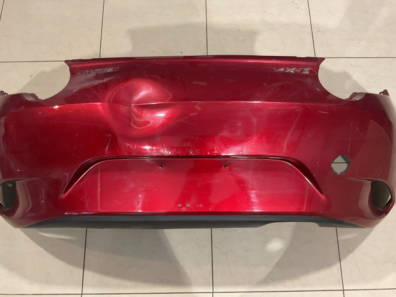 Rear Bumper Cover Red 2016-2018 Mazda Mx-5 Miata Convertible n243+50221 OEM