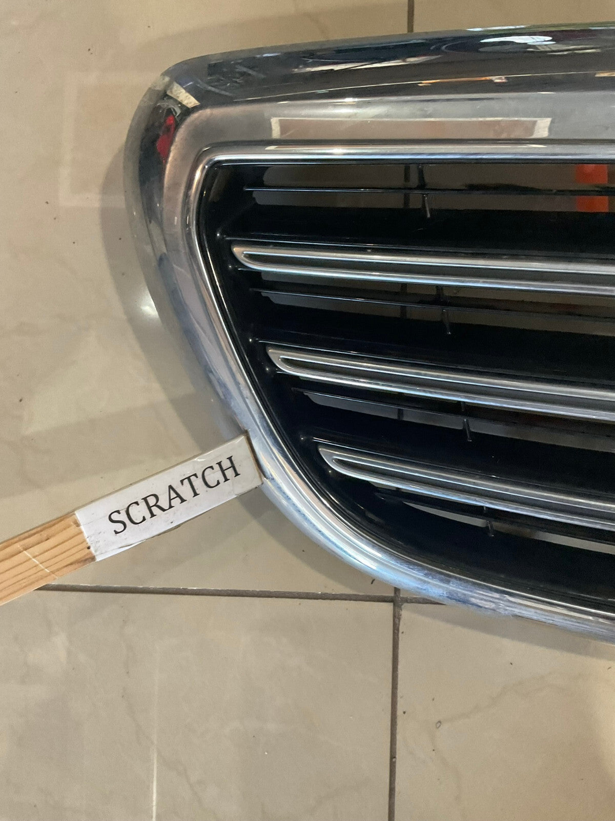 Grille Grill Silver Black 2014-2016 Mercedes Benz E Class CAPA
