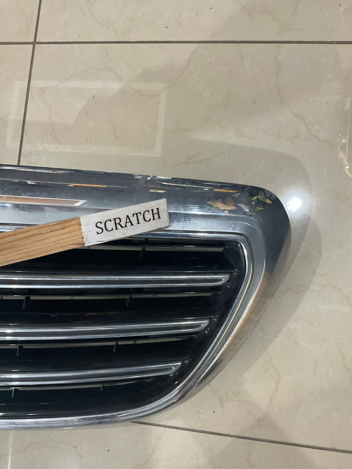 Grille Grill Silver Black 2014-2016 Mercedes Benz E Class CAPA