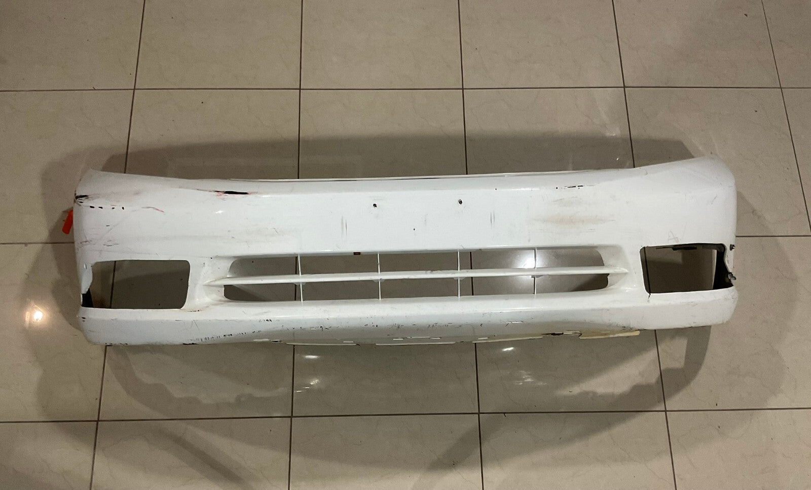 Front Bumper Cover White Honda Civic 2012 2013 71101+TR0+ZZ00 OEM