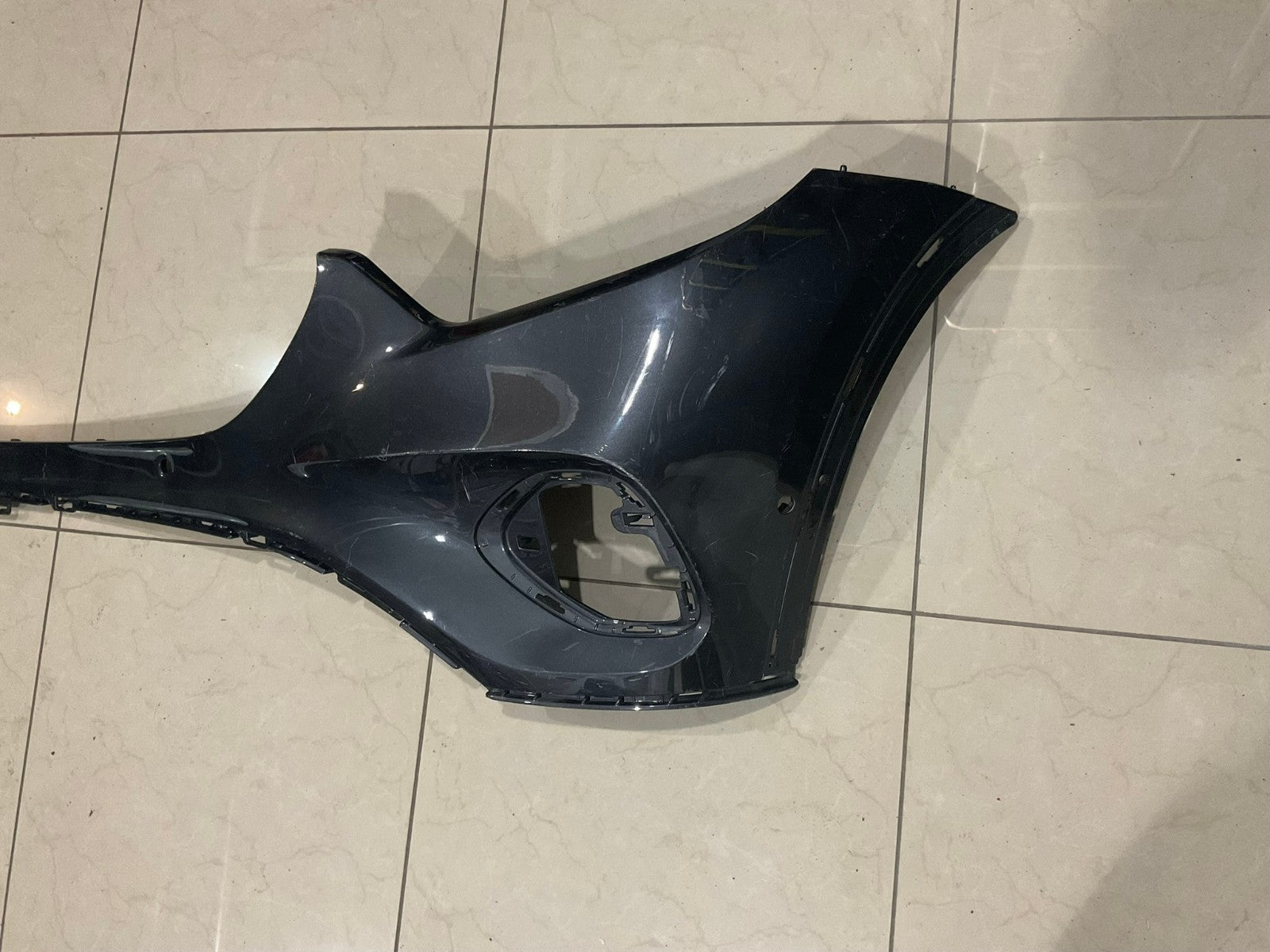 Front Upper Bumper Cover Dark Grey 2016-2019 Mercedes Benz GLC300 CAPA