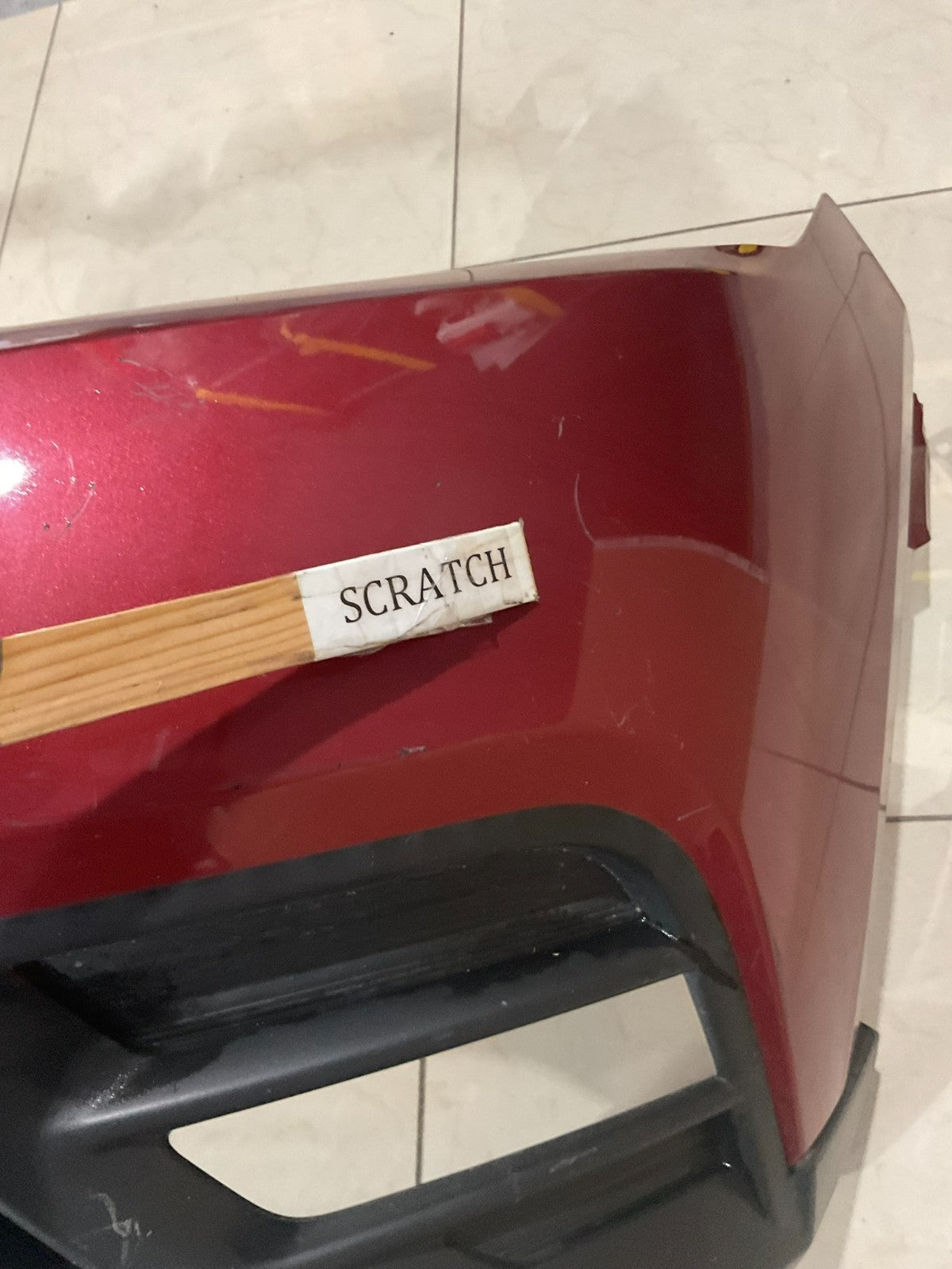 Front Bumper Cover Red 2018-2019 Nissan Kicks S/SV 62022+5rb0h OEM