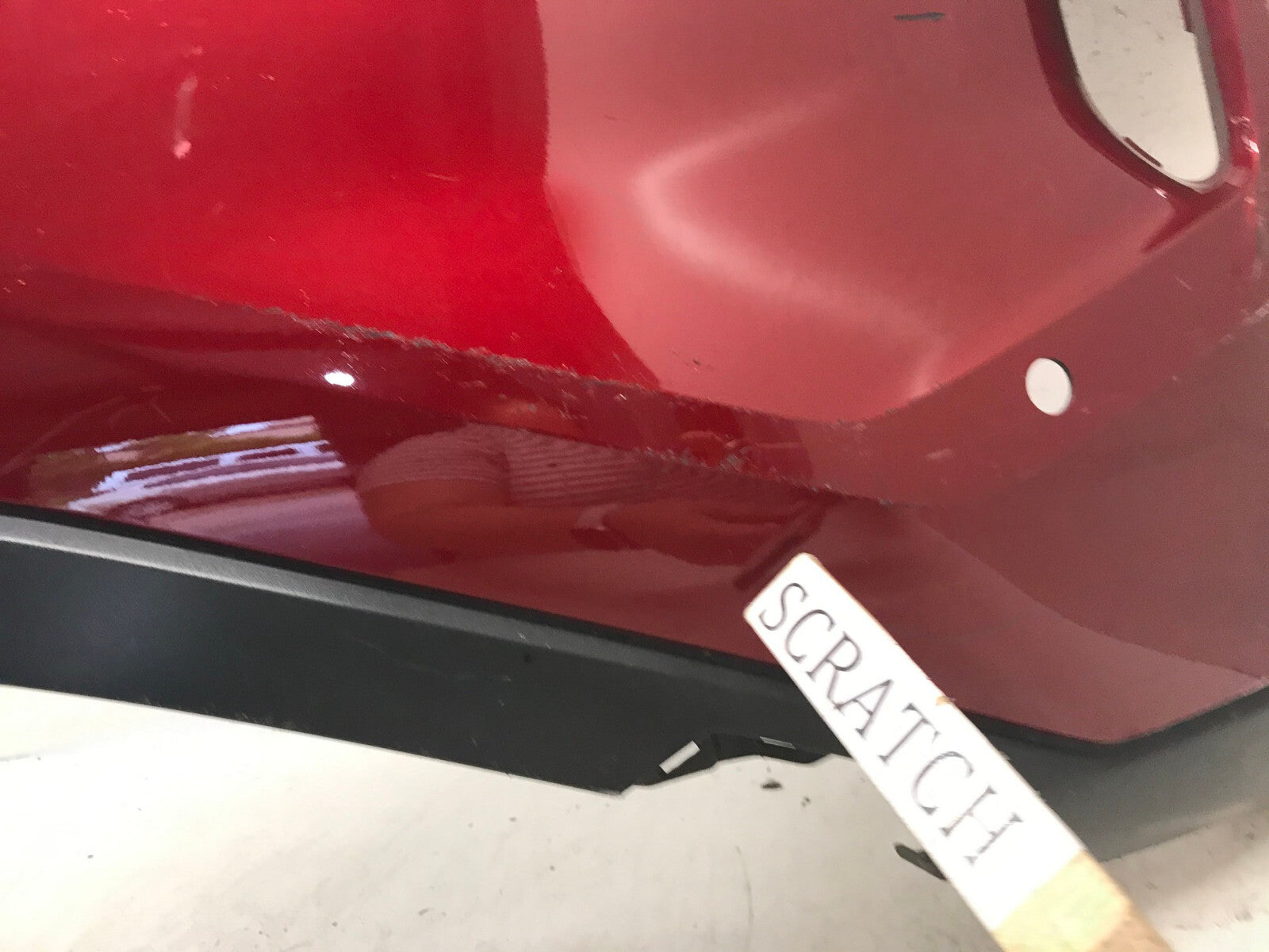 Front Bumper Cover Red 21-23 Nissan Rogue Sport S/SL/Platinum w/Sensor Holes OEM