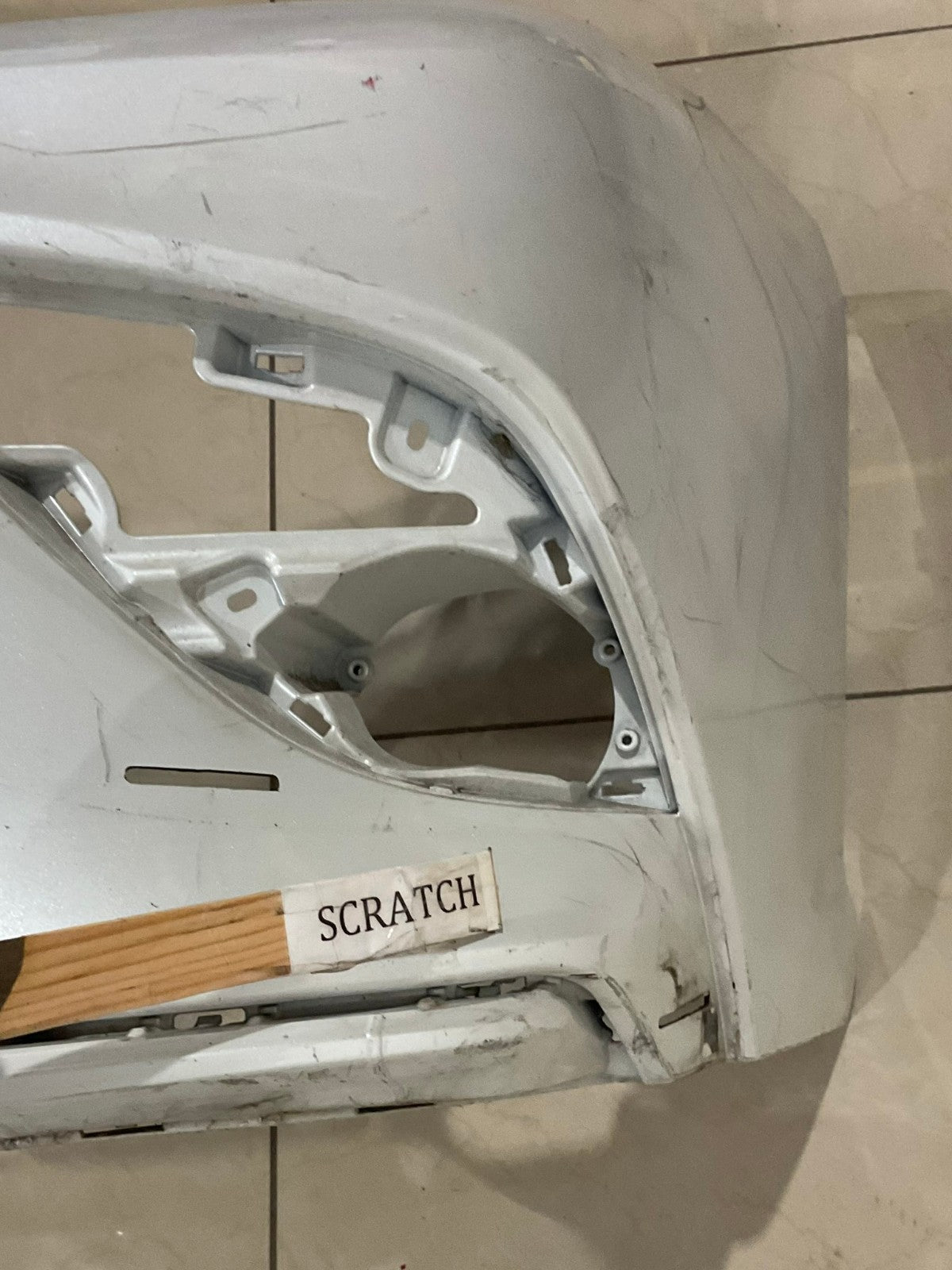 Front Bumper Cover White Toyota Camry 2018 2019 52119+06e30 OEM