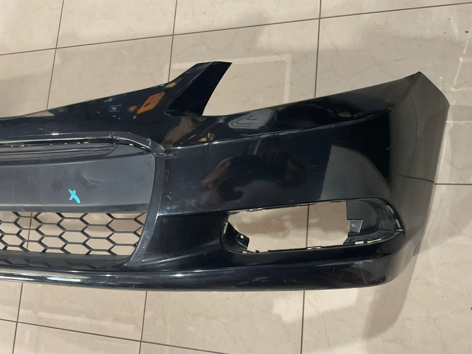 Front Bumper Cover Black Honda Civic 2012-2013 CAPA