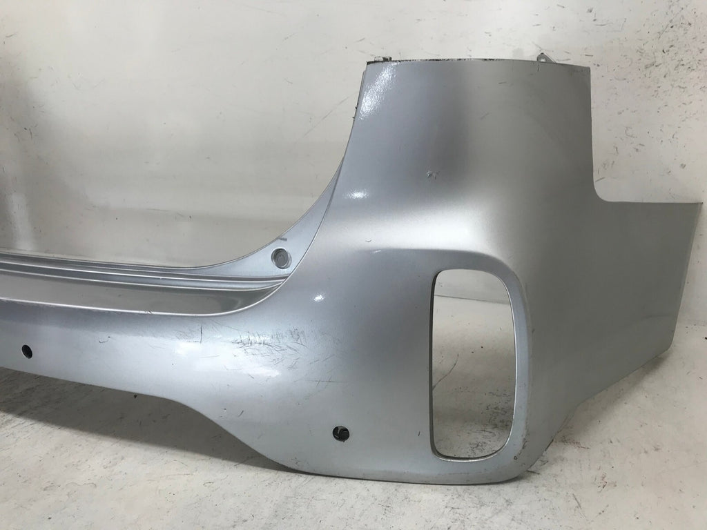 Rear Bumper Cover Silver Kia Sorento EX/Limited 2014-2015 w/Sensor Holes OEM
