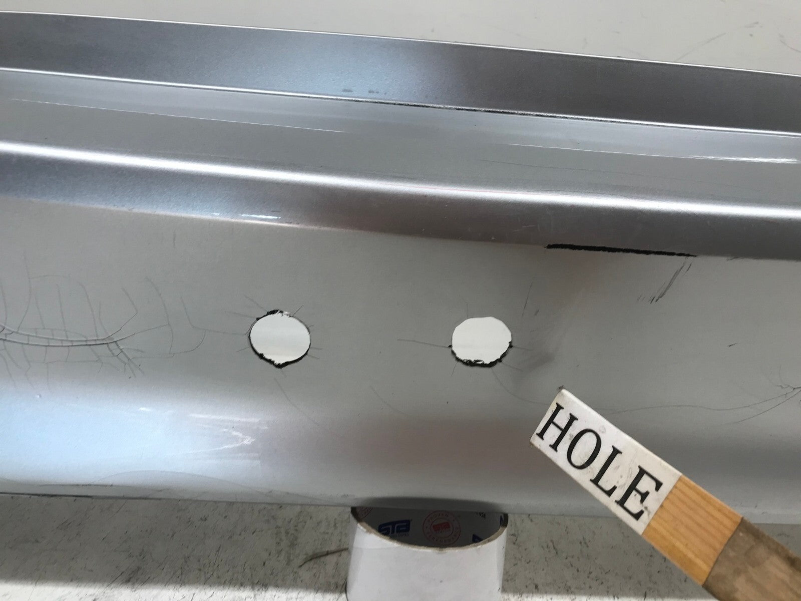 Rear Bumper Cover Silver 2012-2014 Ford Focus Hatchback BM5Z17K835CBPTM OEM