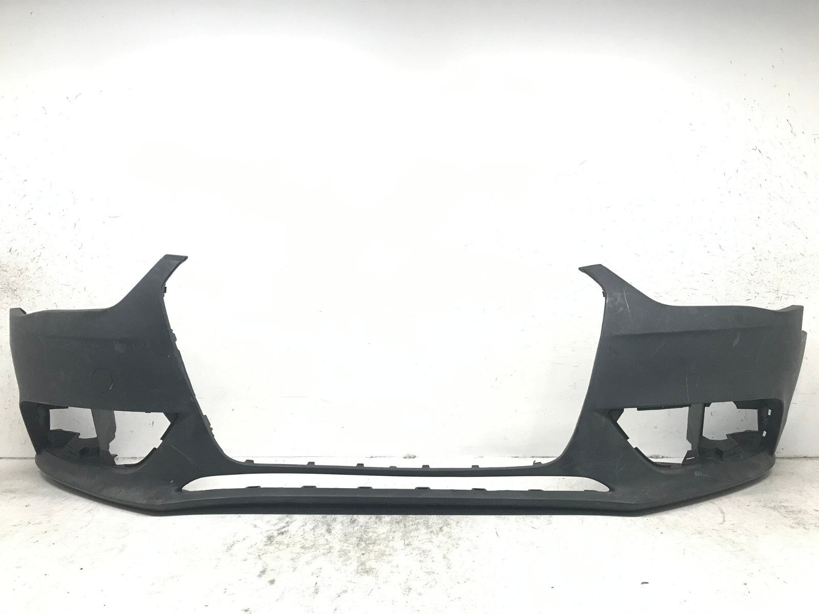Front Bumper Cover Black 2013-2016 Audi A4 8K0807437 OEM