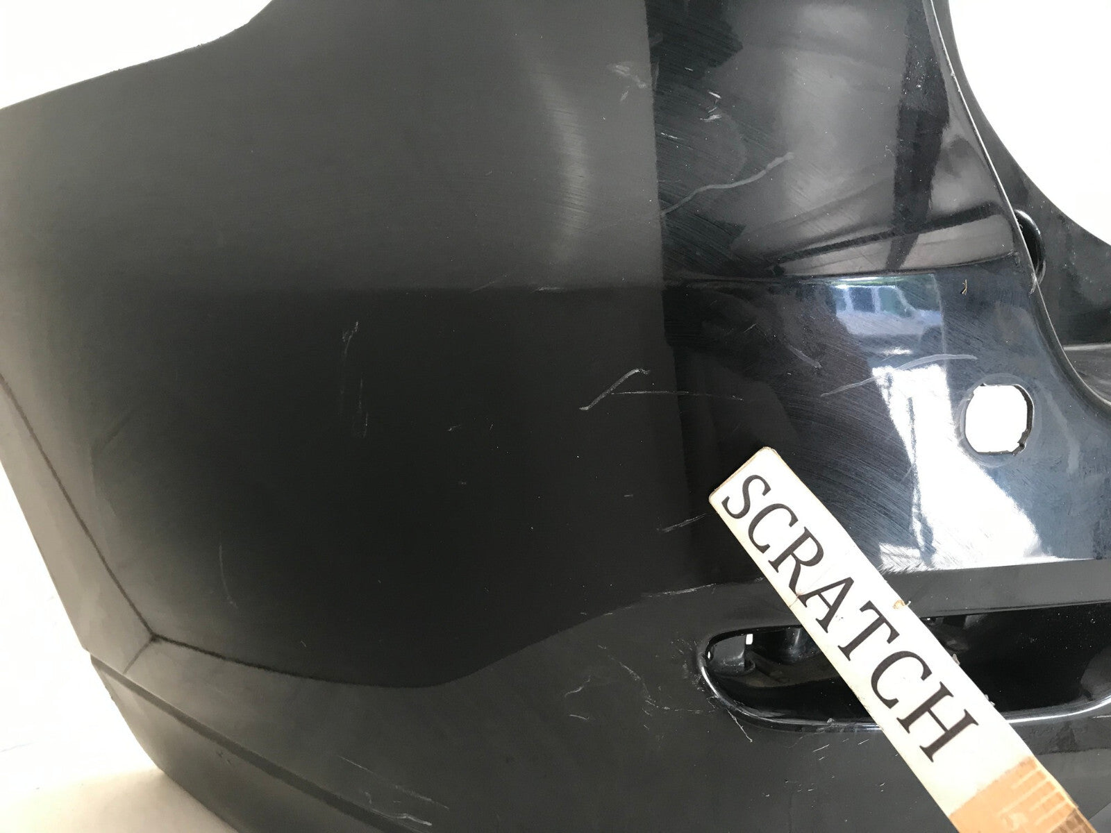 Rear Bumper Cover Black Nissan Pathfinder S SL Platinum 13-16 w/Sensor Holes OEM