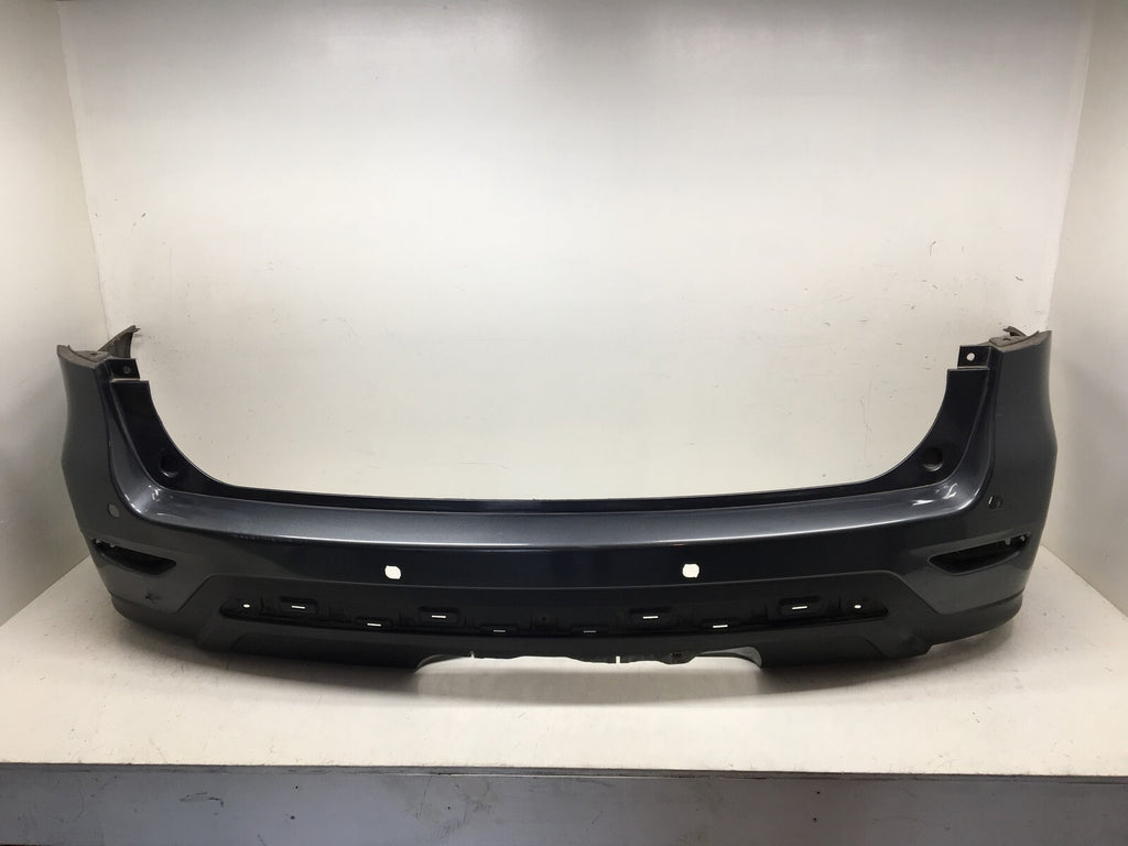 Rear Bumper LOCAL Nissan Pathfinder Platinum SV Hybrid w/o Sensr Holes 13-16 OEM