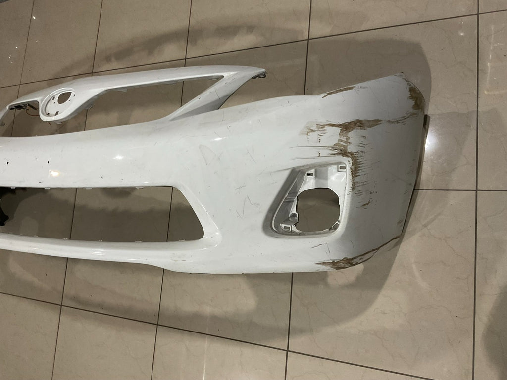 Front Bumper Cover White 2009 2010 Toyota Corolla Sedan CAPA
