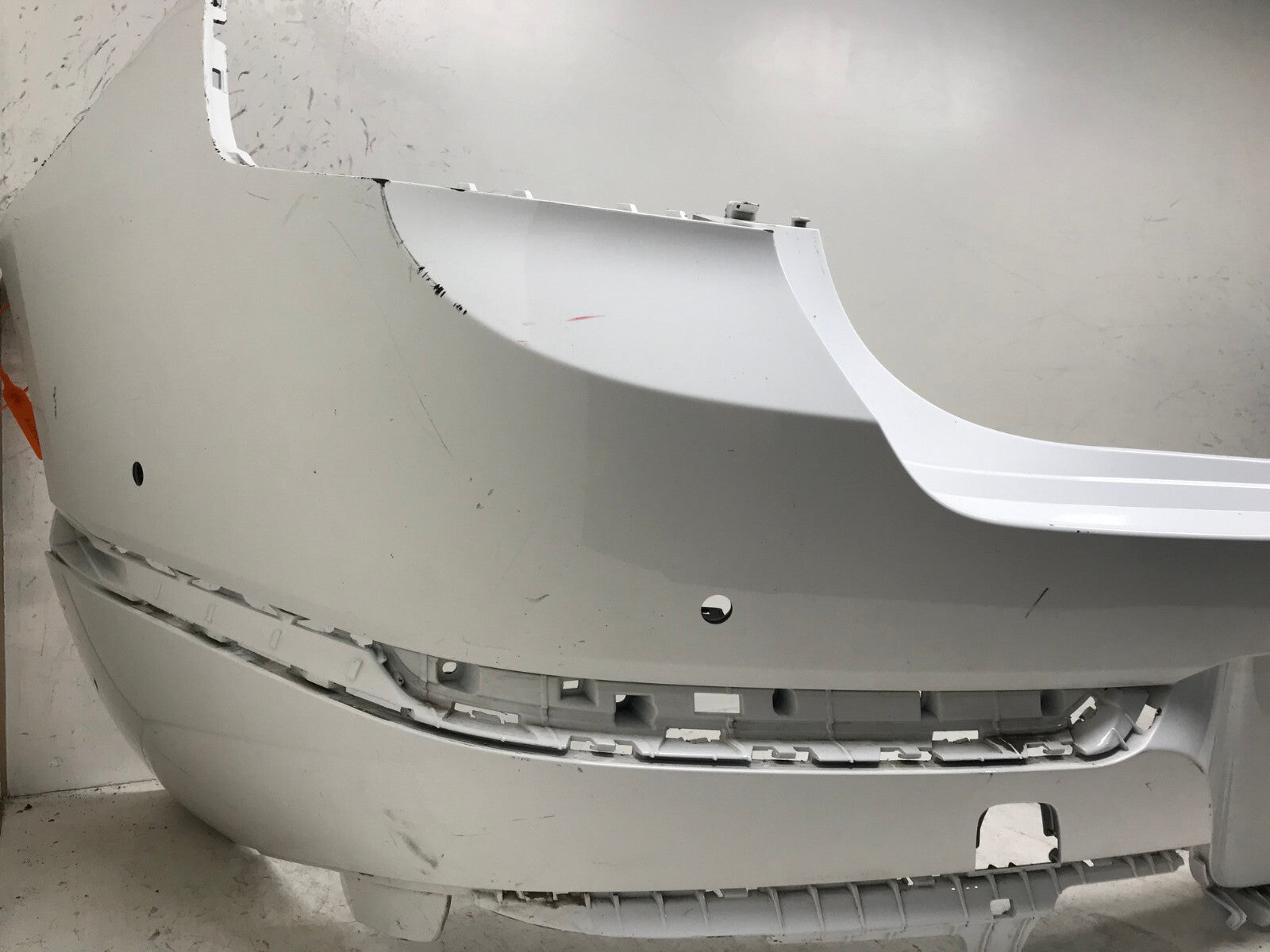 Rear Bumper Cover White Genesis GV80 2021 2023 w/Sensor Holes 86611-T6000 OEM