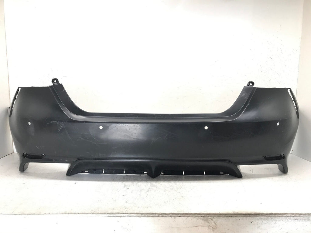 Rear Bumper Cover Unpainted 18-21 Toyota Camry SE/XSE/Hybrid w/Sensor Holes OEM