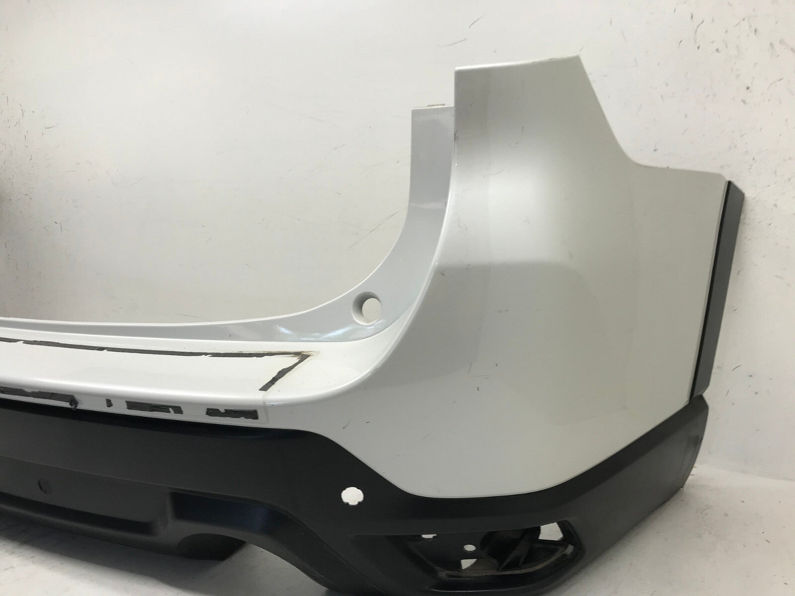 Rear Bumper Cover Subaru Forester Base/Limited w/Sensor Holes White 19 2020 OEM1