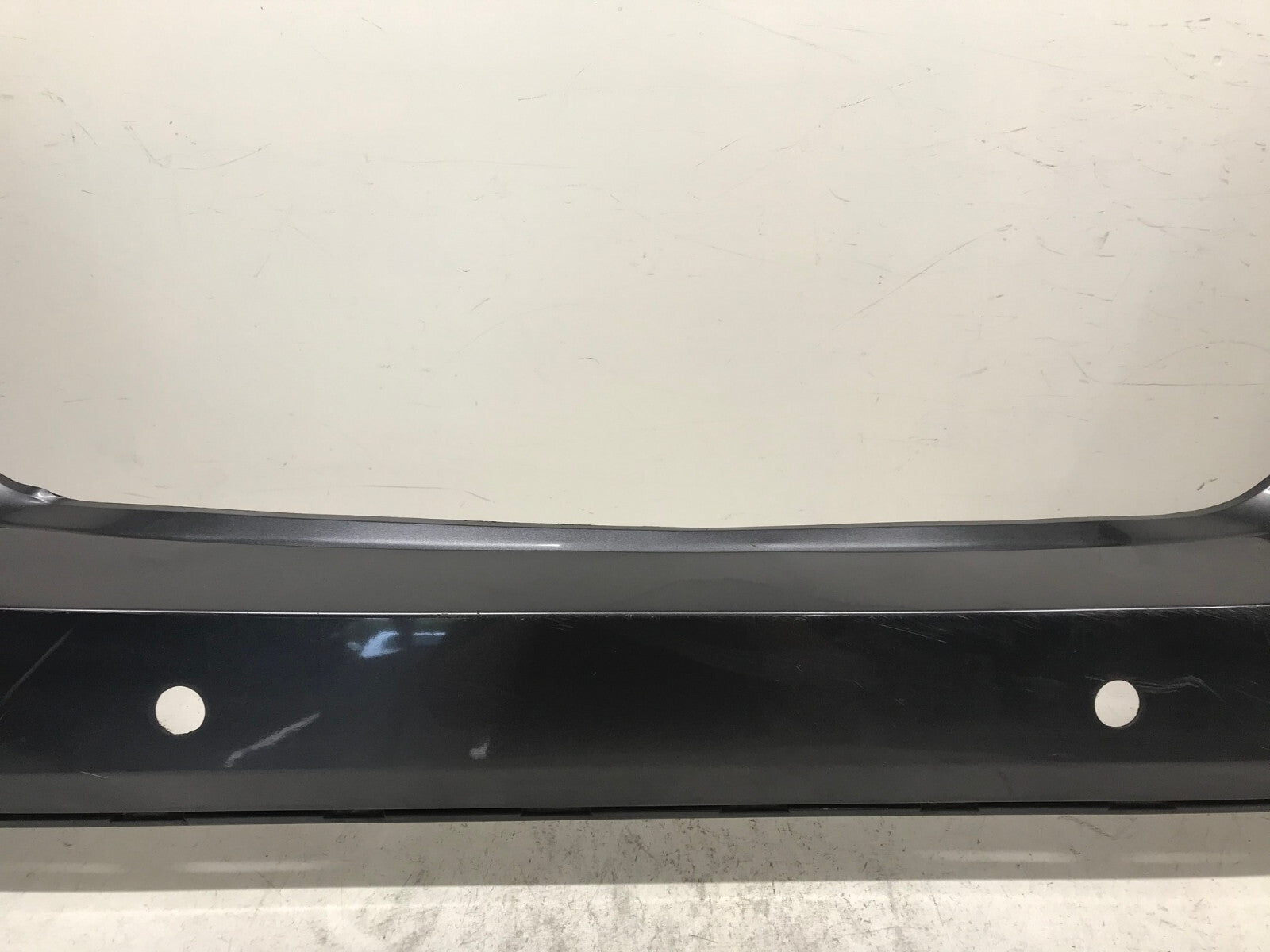 Rear Bumper Cover Gray Toyota Prius Two Three Four Eco 16-18 w/Sensor Holes OEM