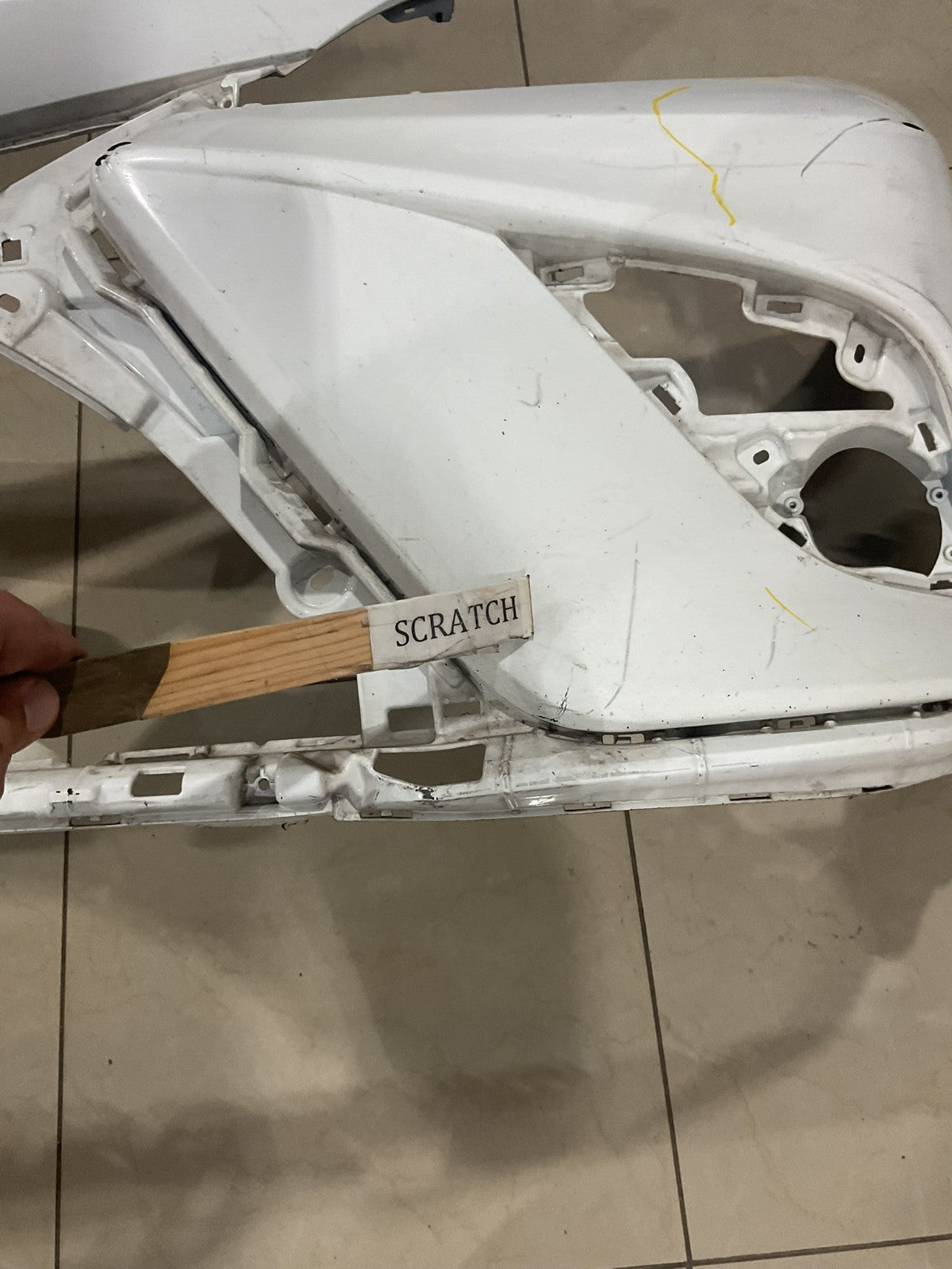 Front Bumper Cover White Toyota Camry 2021 2022 52119+06e20 OEM