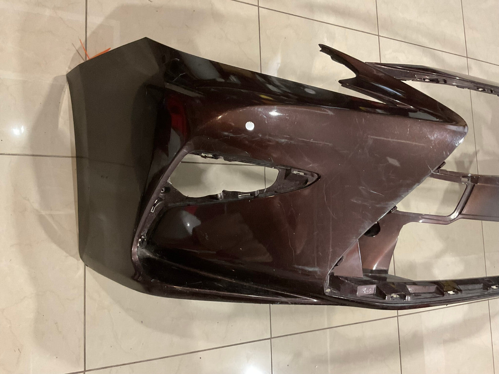 Front Bumper Cover Dark Brown 2016-2018 Lexus ES350/ES300h Base 52119+06D20 OEM