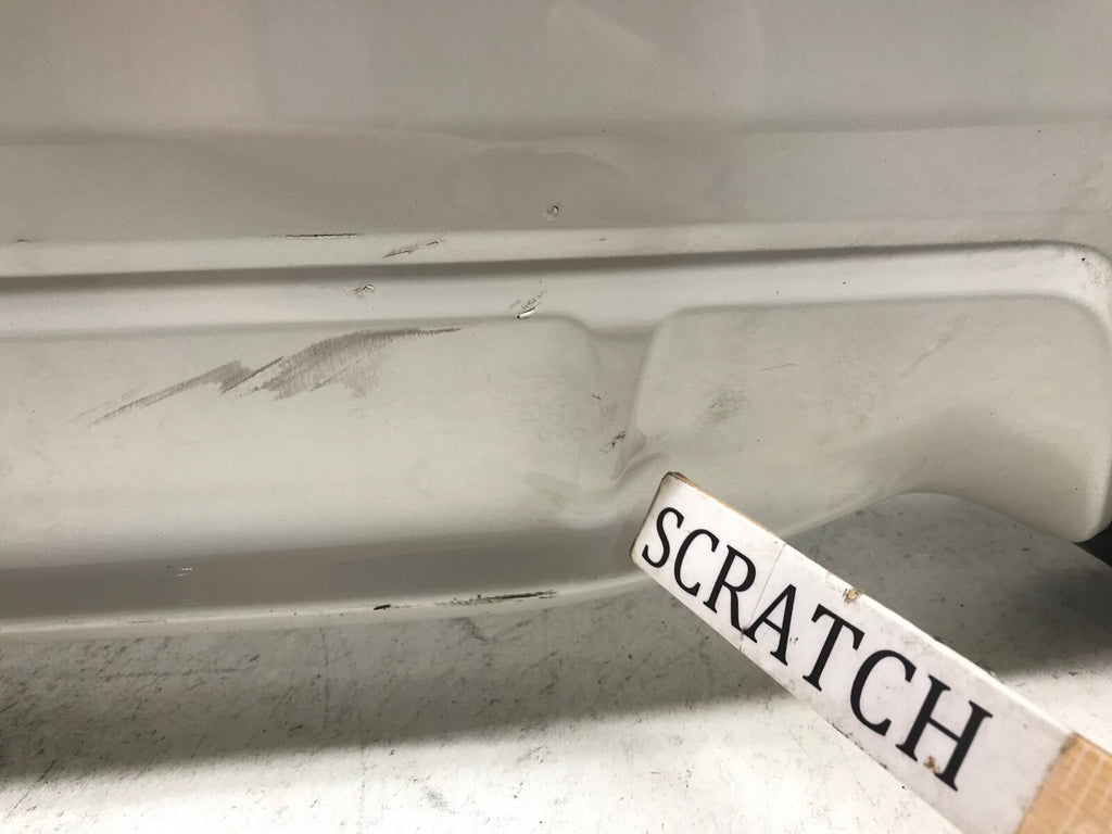 Rear Bumper Cover White Subaru CrossTrek 2018 2019 w/Sensor Holes 57704FL250 OEM