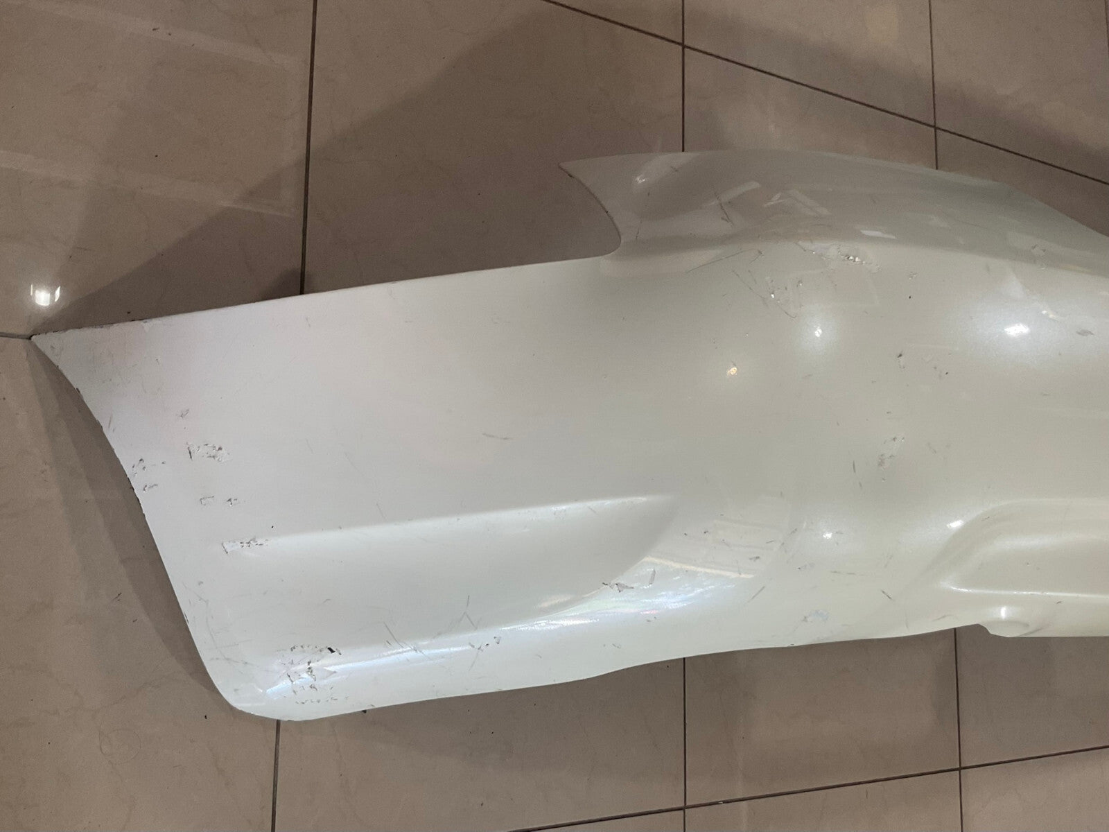 Rear Bumper Cover White 2008 Infiniti V35 G35X CAPA
