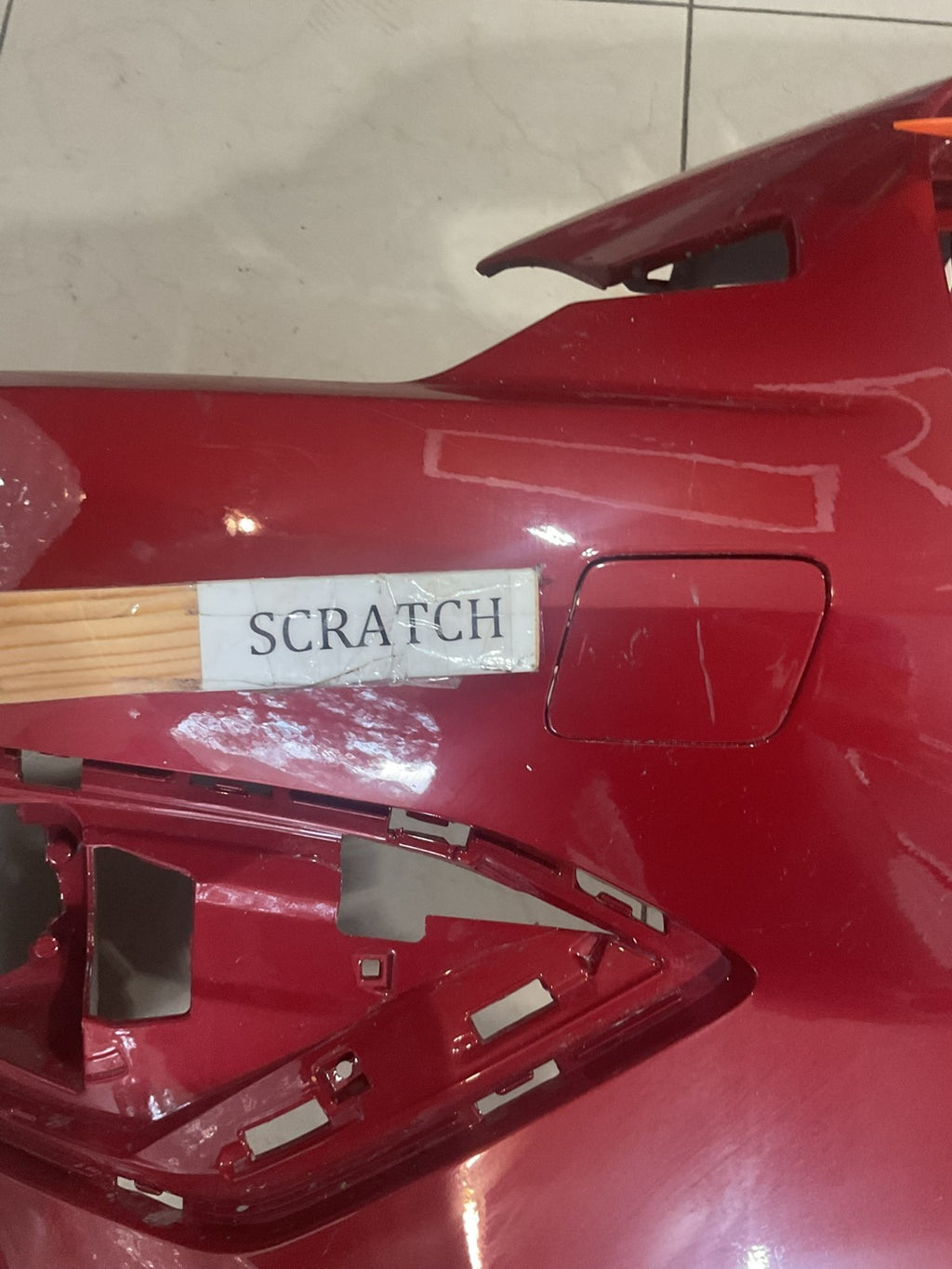 Front Bumper Cover Red 2020 -2025 Volvo V60 S60 CAPA