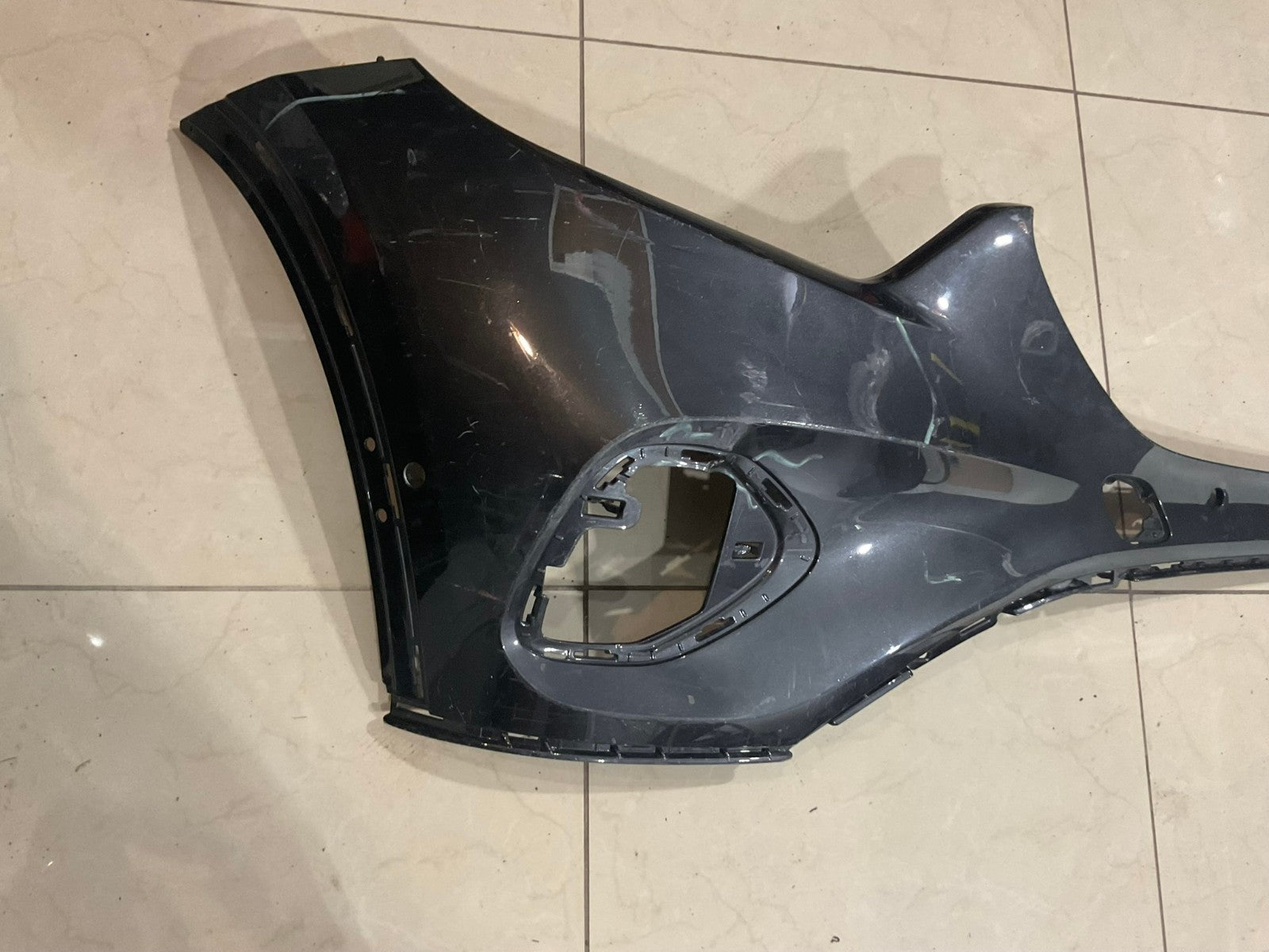 Front Upper Bumper Cover Dark Grey 2016-2019 Mercedes Benz GLC300 CAPA