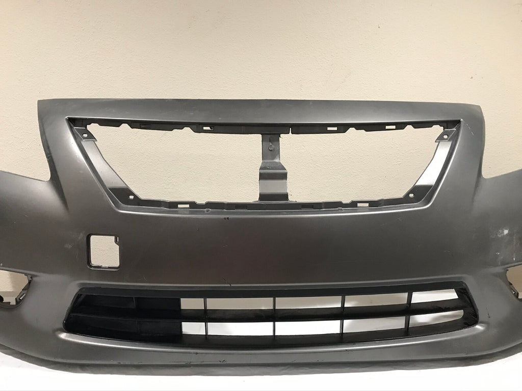 Front Bumper Cover Gray Nissan Versa 2012-2014 CAPA