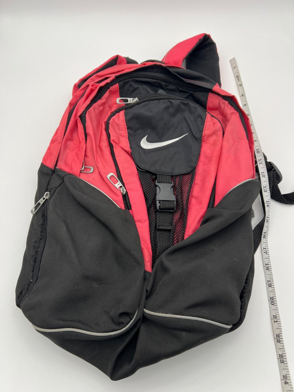 Nike Backpack Black and Pink 3 Zipper Pocket