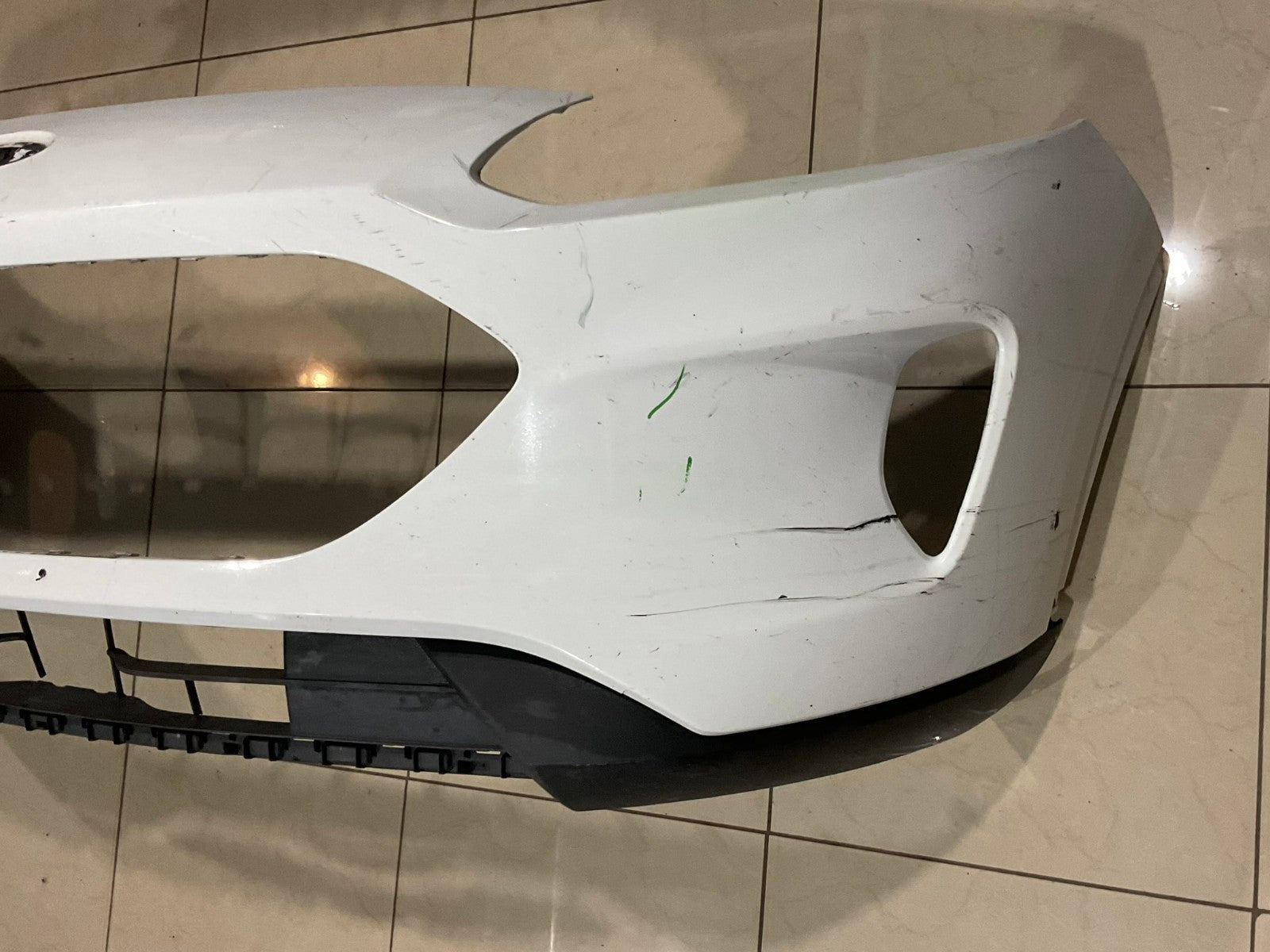 Front Bumper Cover White 2020-2021 Ford Escape lj6b+17f003 OEM