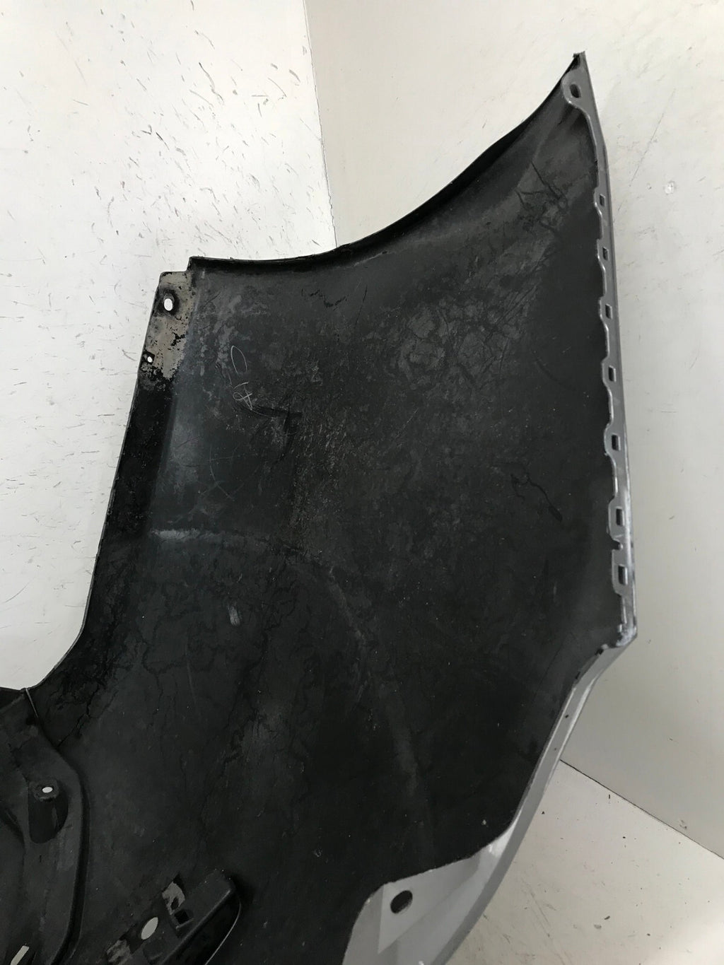 Rear Bumper Cover Gray 2020 2021 Nissan Sentra S/SV w/Sensor Holes OEM