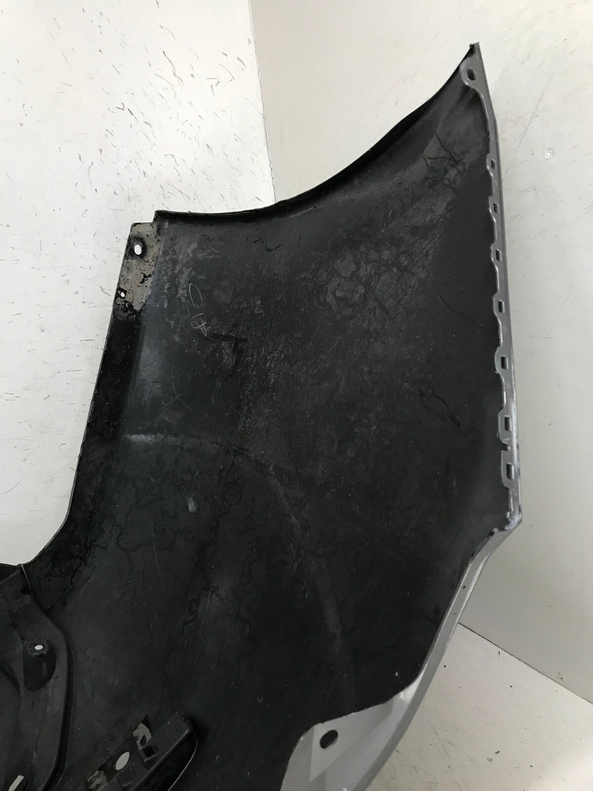 Rear Bumper Cover Gray 2020 2021 Nissan Sentra S/SV w/Sensor Holes OEM