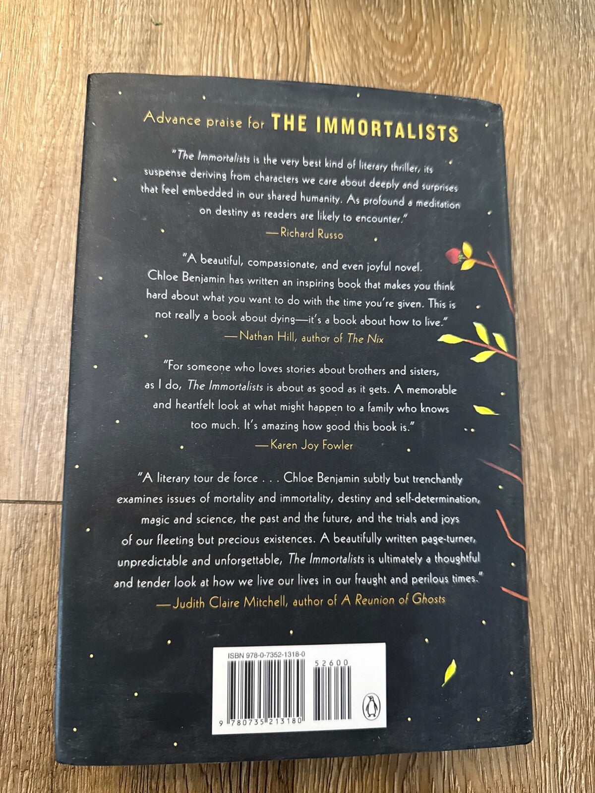 The Immortalists Benjamin, Chloe [paperback]