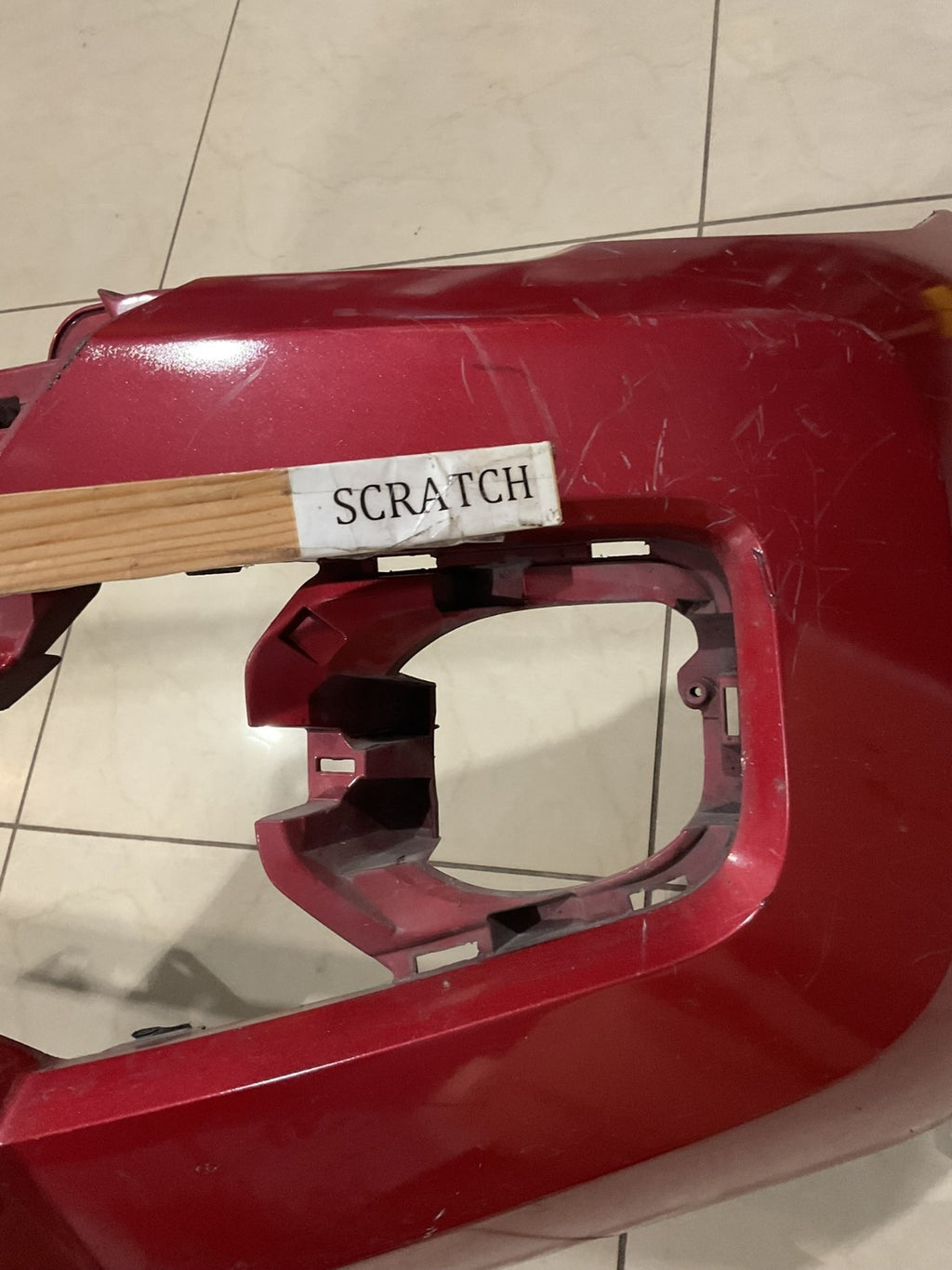 Front Bumper Cover Red Toyota Tacoma SR SR5 Limited 2016-2019 52119+04240 OEM