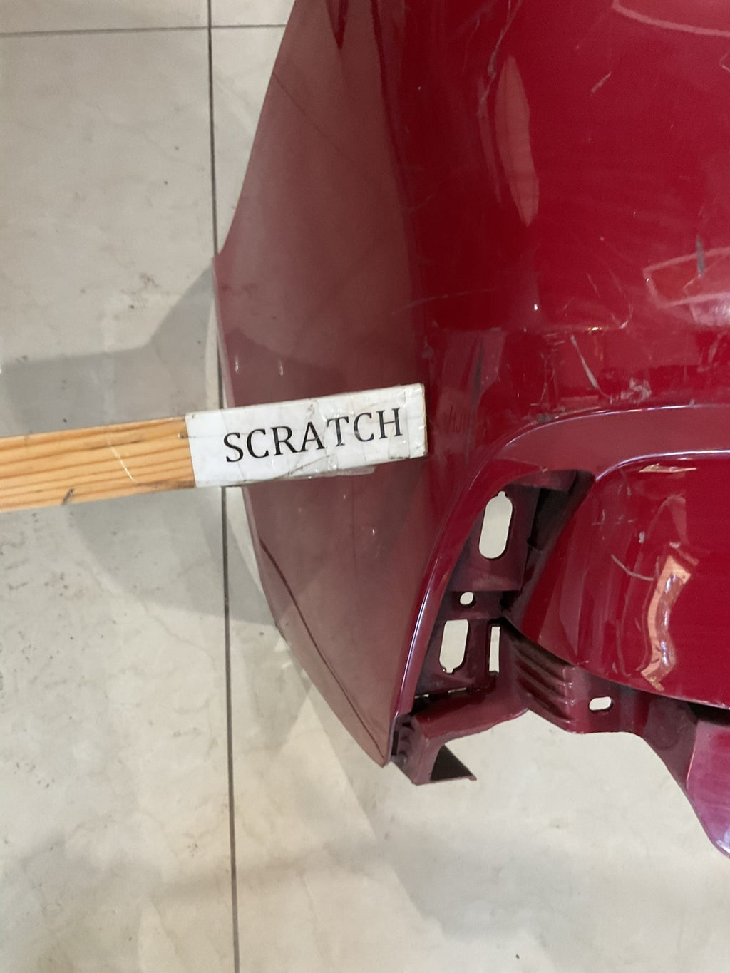 Rear Bumper Cover Red Acura MDX 2017 2019 71501+tz5+a000 OEM