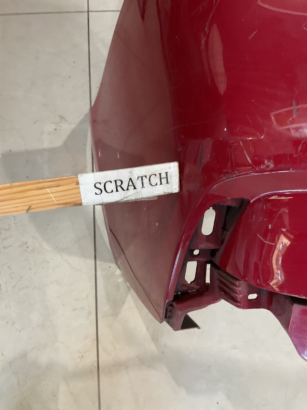 Rear Bumper Cover Red Acura MDX 2017 2019 71501+tz5+a000 OEM
