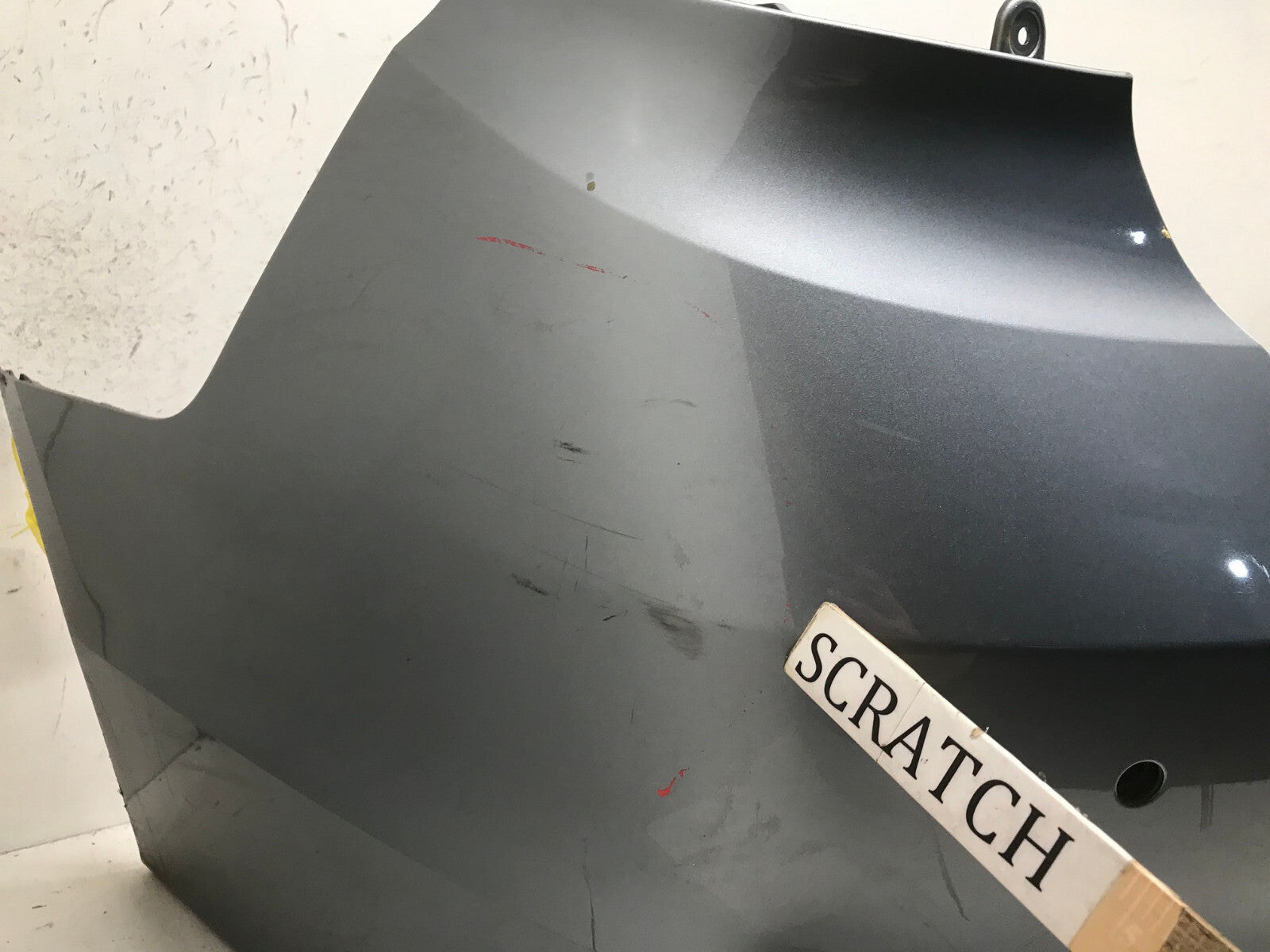 Rear Bumper Cover Silver Hyundai Sonata SE/ECO/Sport 15-2017 w/Sensor Holes OEM