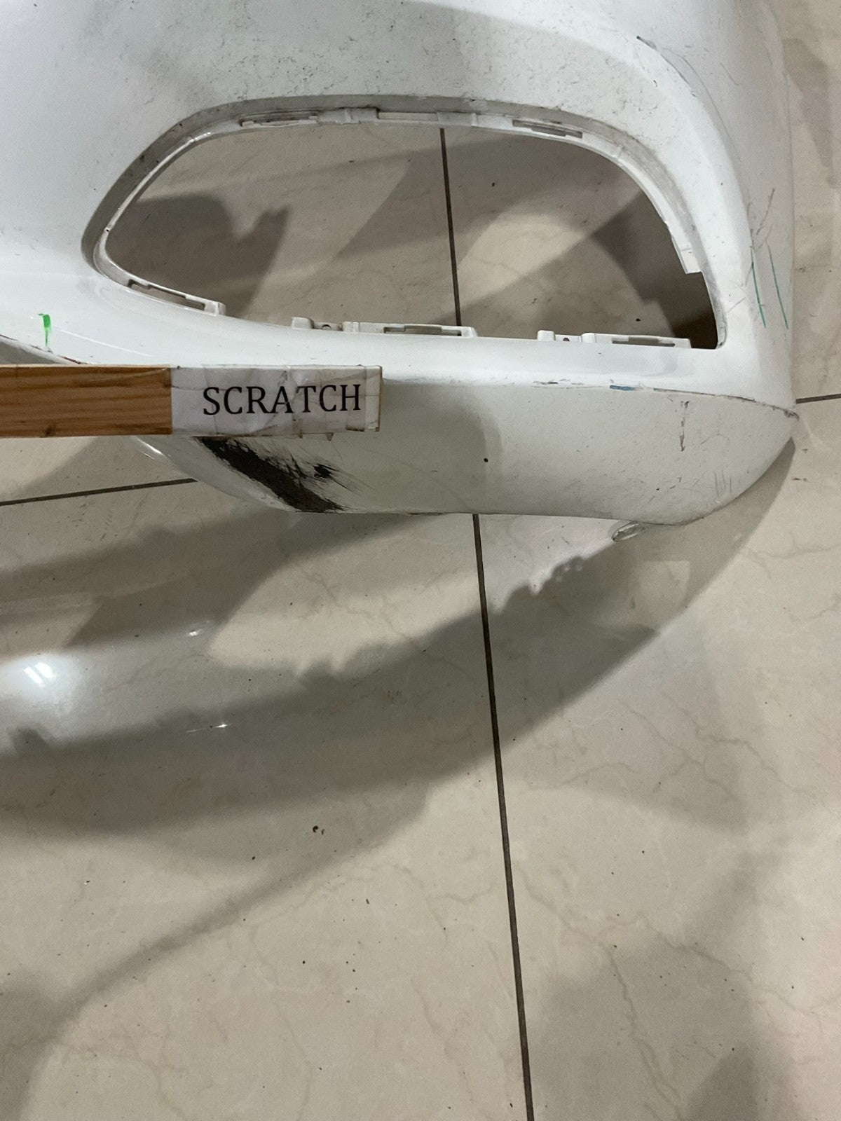 Front Bumper Cover White 2015-2018 Mercedes C Class C300 a 205 885 0125 OEM