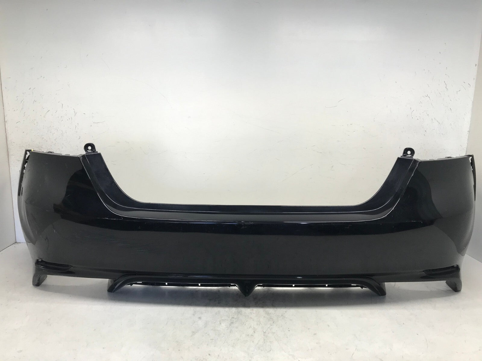 Rear Bumper Cover Toyota Camry SE XSE Hybrid SE w/Sensor Holes Black 18-19 OEM