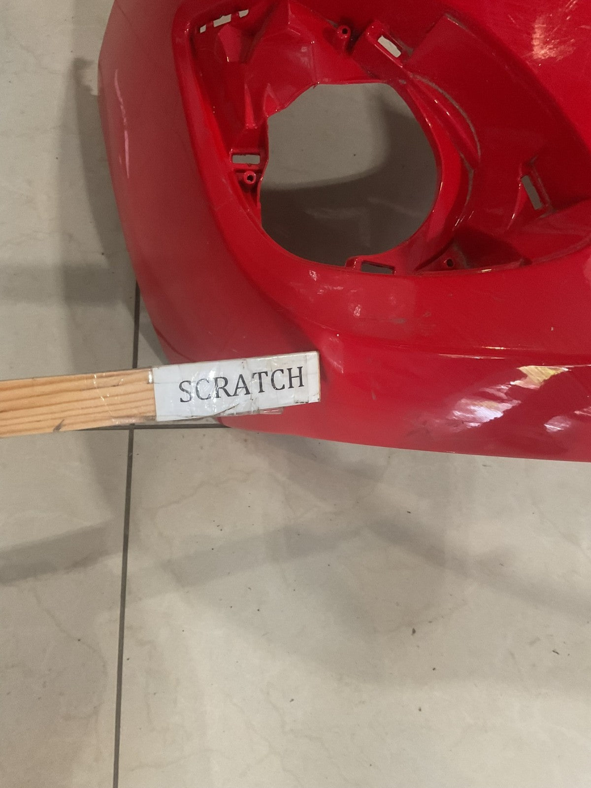 Front Bumper Cover Red 2011 2012 2013 2014 Mazda 2 CAPA