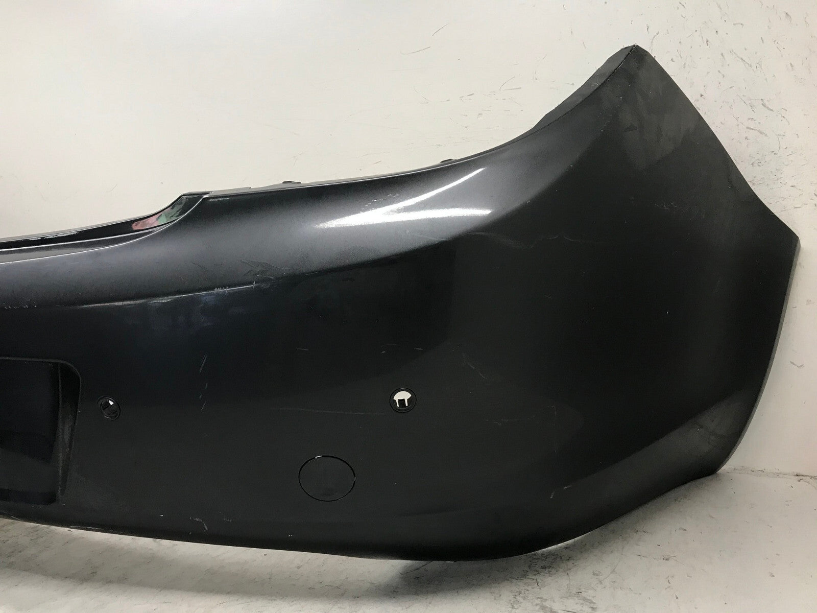 Rear Bumper Cover Gray Opel Insignia A 2008-2017 w/Sensor Holes 3850545 OEM