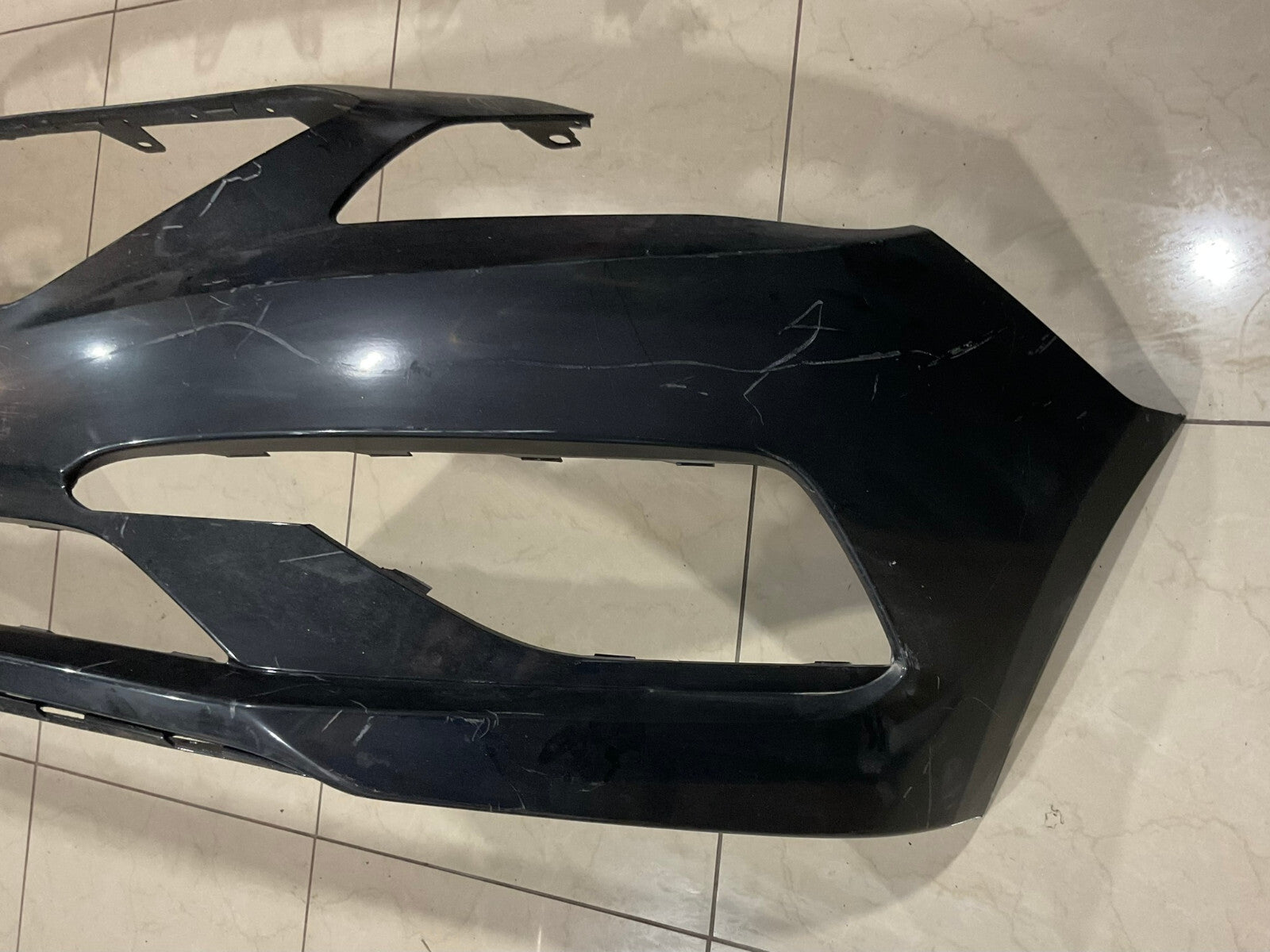 Front Bumper Cover Black 2018-2019 Hyundai Sonata SE/ECO/SEL Sport HN04134BB OEM