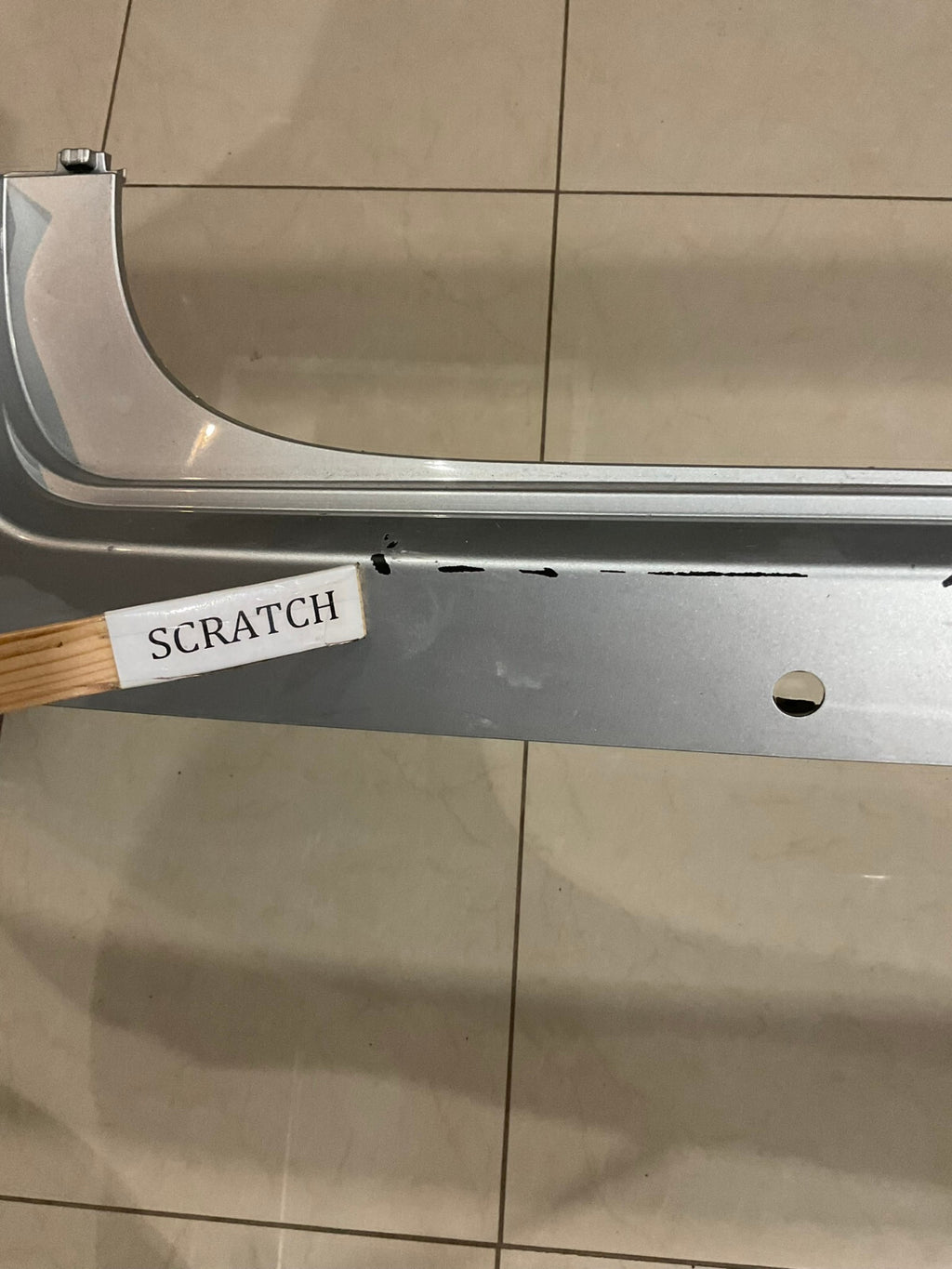 Rear Upper Bumper Cover Grey Hyundai Palisade 2023 2024 86611-SBCA0 OEM
