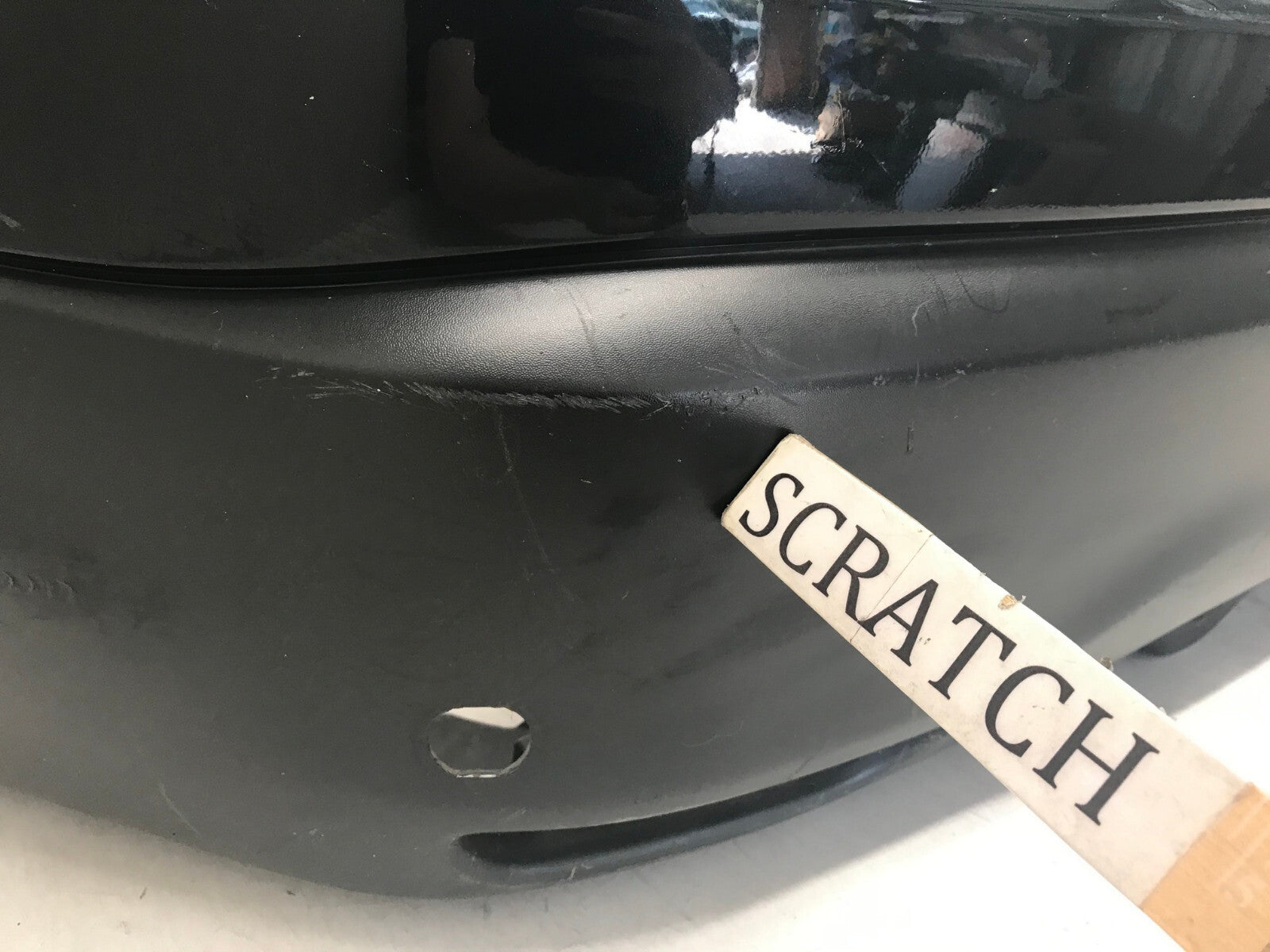 Rear Bumper Cover Black Nissan Rogue Sport S SL SV 2017 2018 w/Sensor Holes OEM
