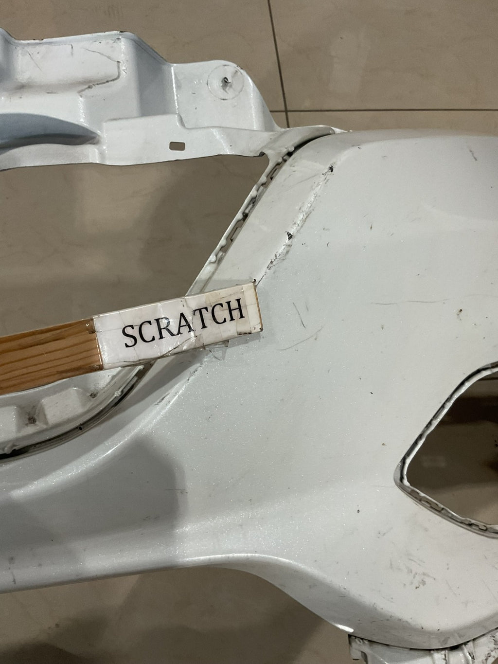 Front Bumper Cover White Honda HR V EX LX EX L 2016-2018 71101 t7w a000 OEM