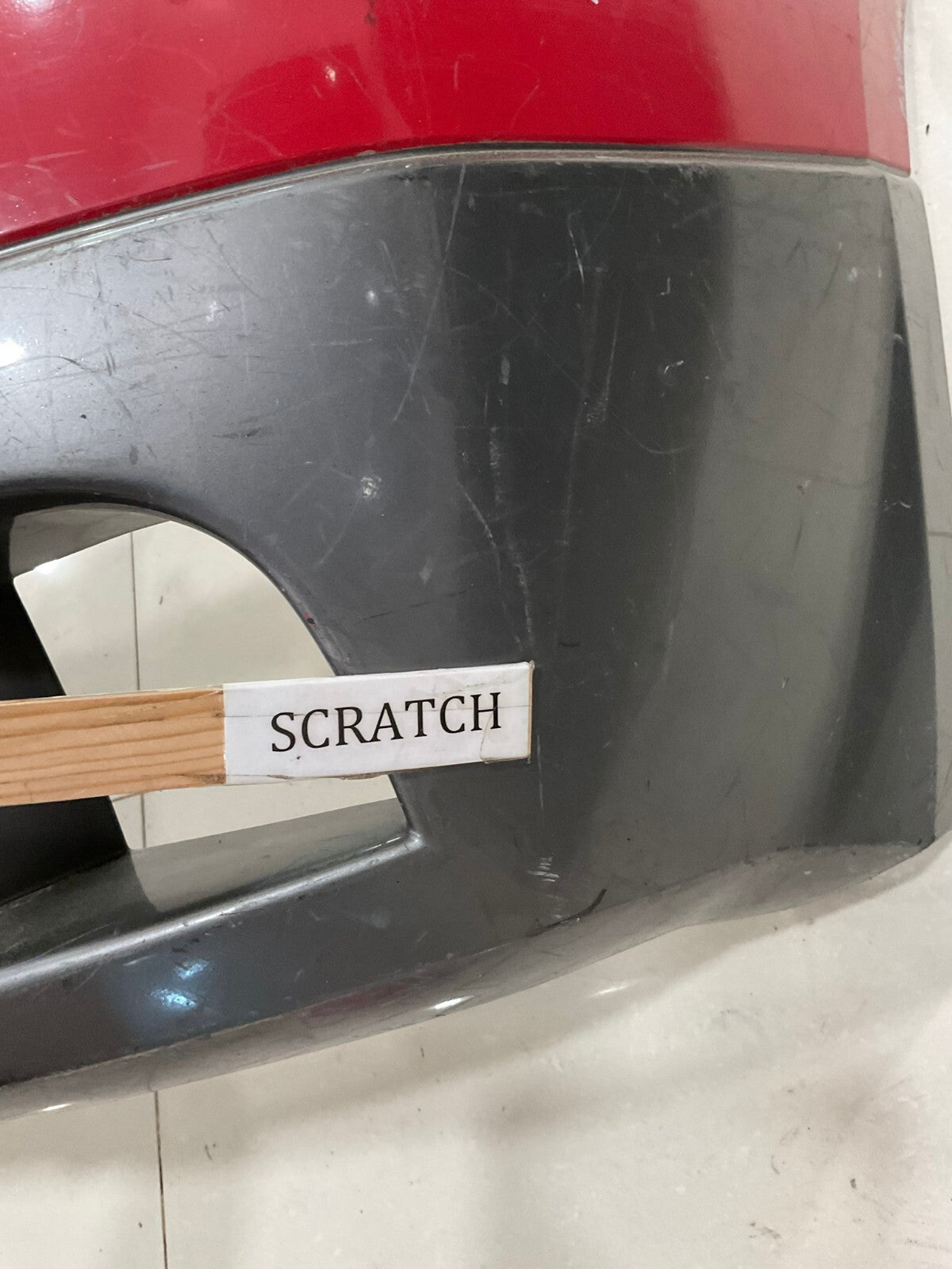 Front Bumper Cover Red Mitsubishi Outlander 03 04 05 06 CAPA