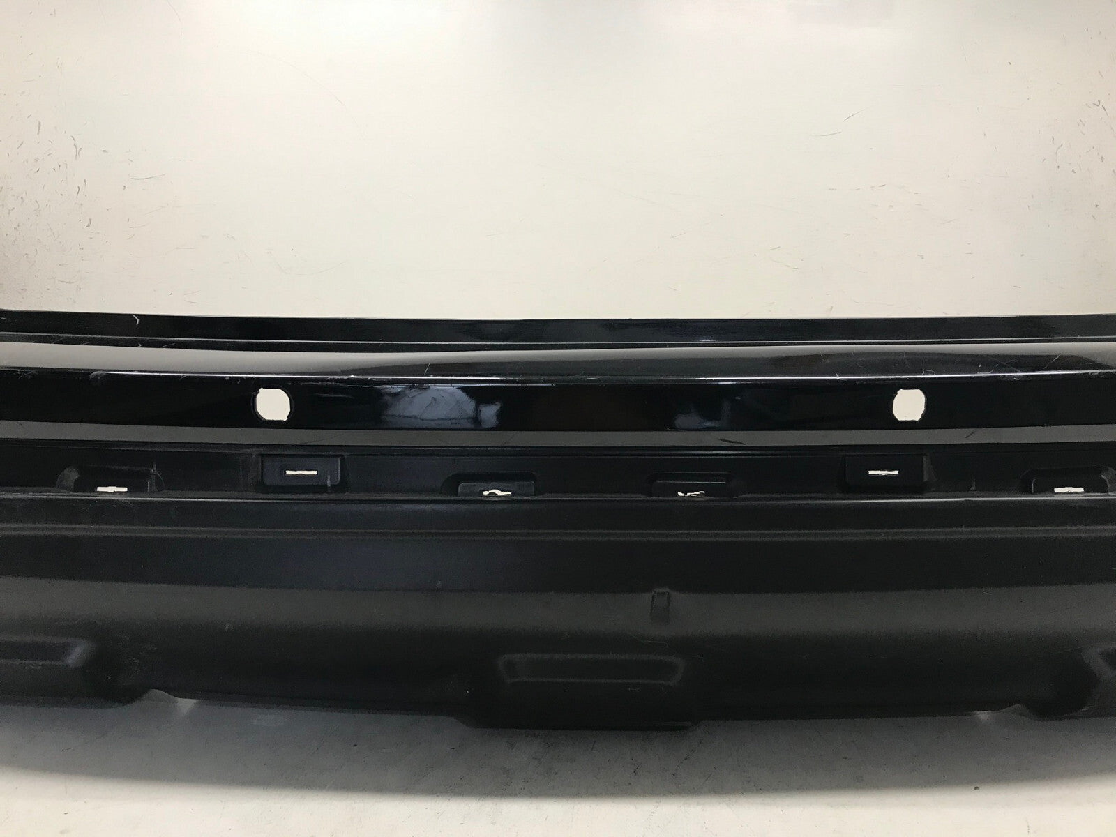 Rear Bumper Cover Nissan Pathfinder SV Platinum w/Sensor Holes Black 17 2018 OEM