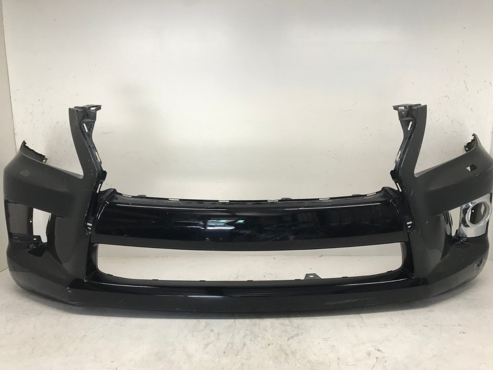 Front Bumper Cover Lexus LX570 Base w/Sensor Holes Black 13-15 52119-60K60 OEM2