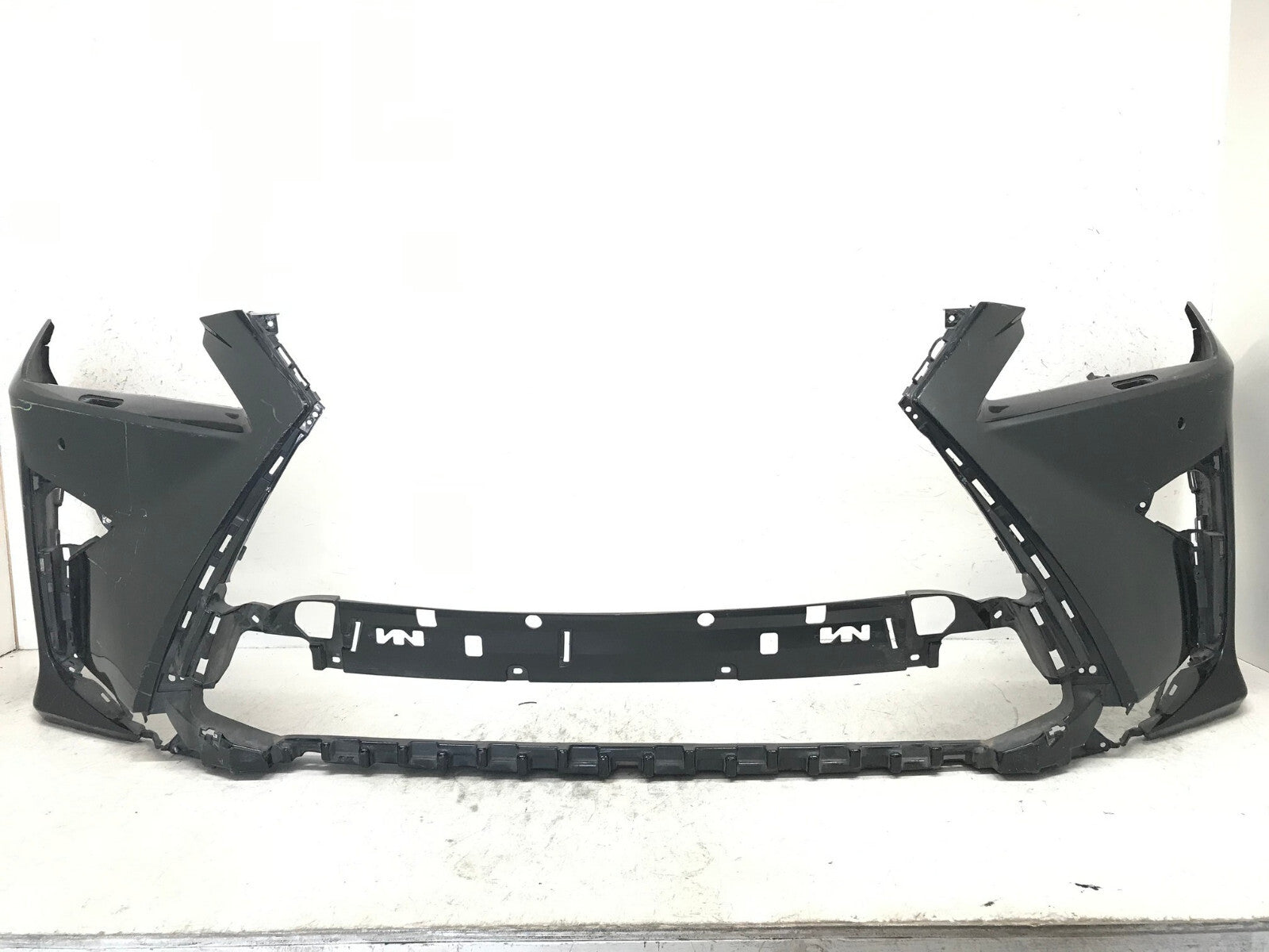 Front Bumper Cover Black Lexus RX350 RX450H 16-18 w/Sensor Holes 52119-0E270 OEM